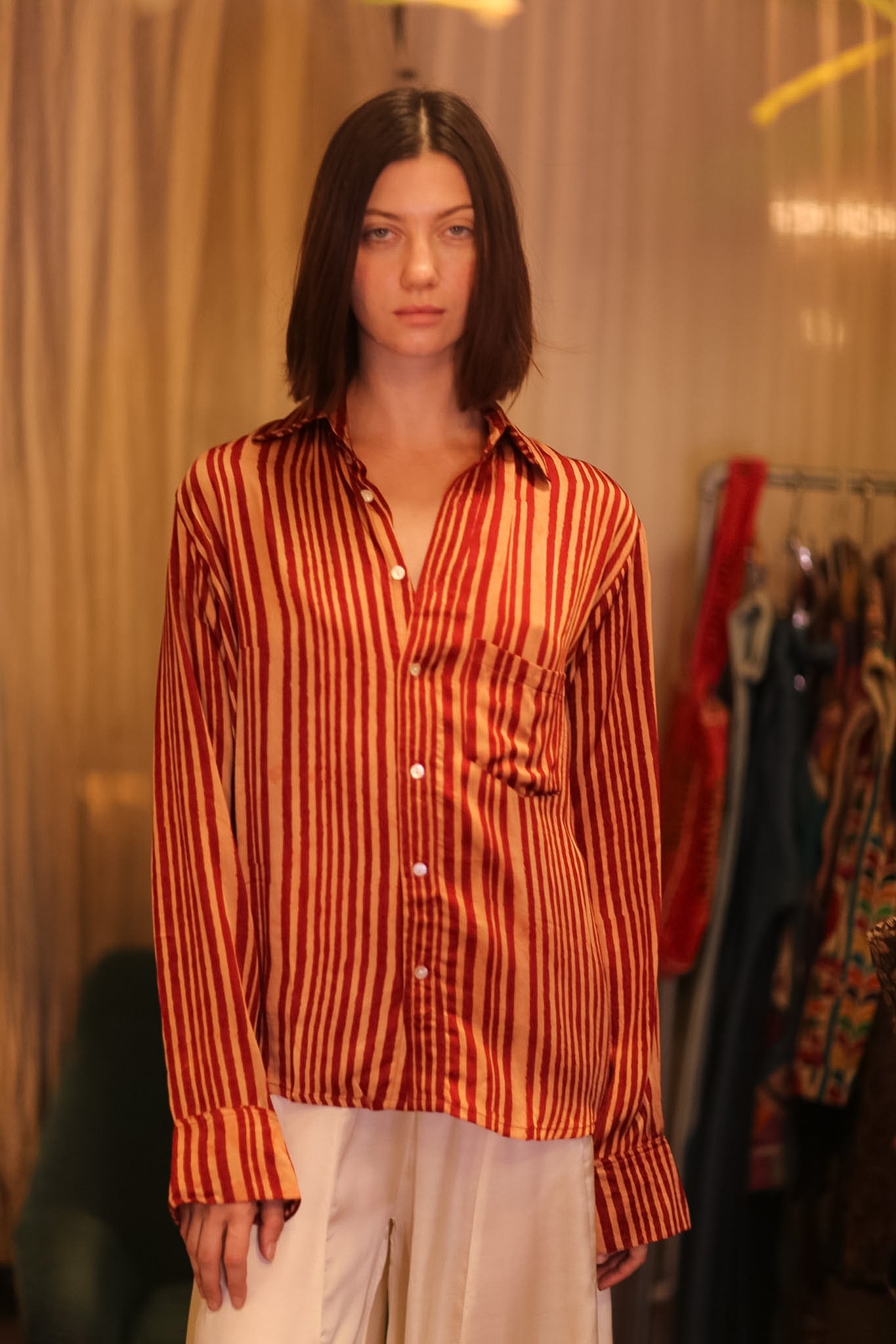 SILK BOYFRIEND SHIRT BILLIE NISIN