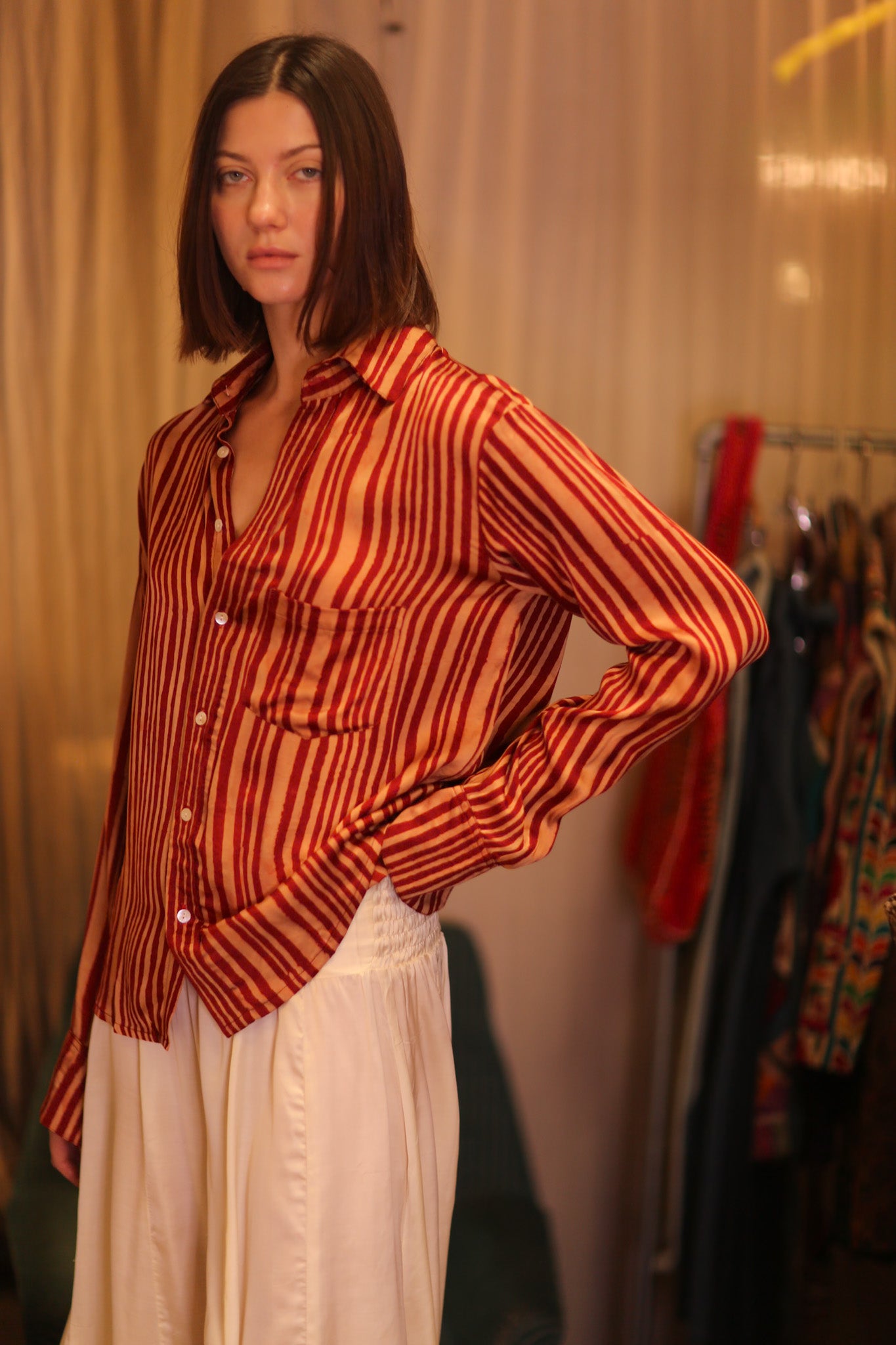 SILK BOYFRIEND SHIRT BILLIE NISIN