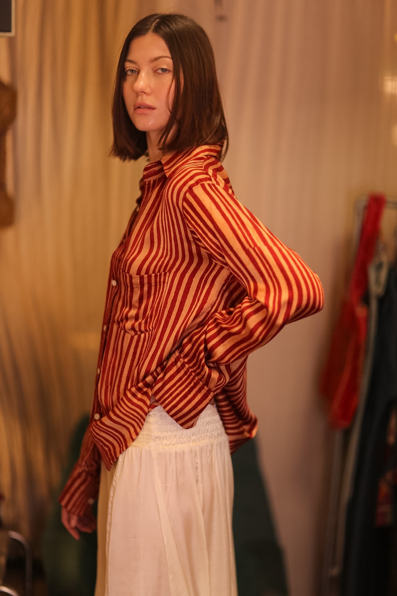 SILK BOYFRIEND SHIRT BILLIE NISIN
