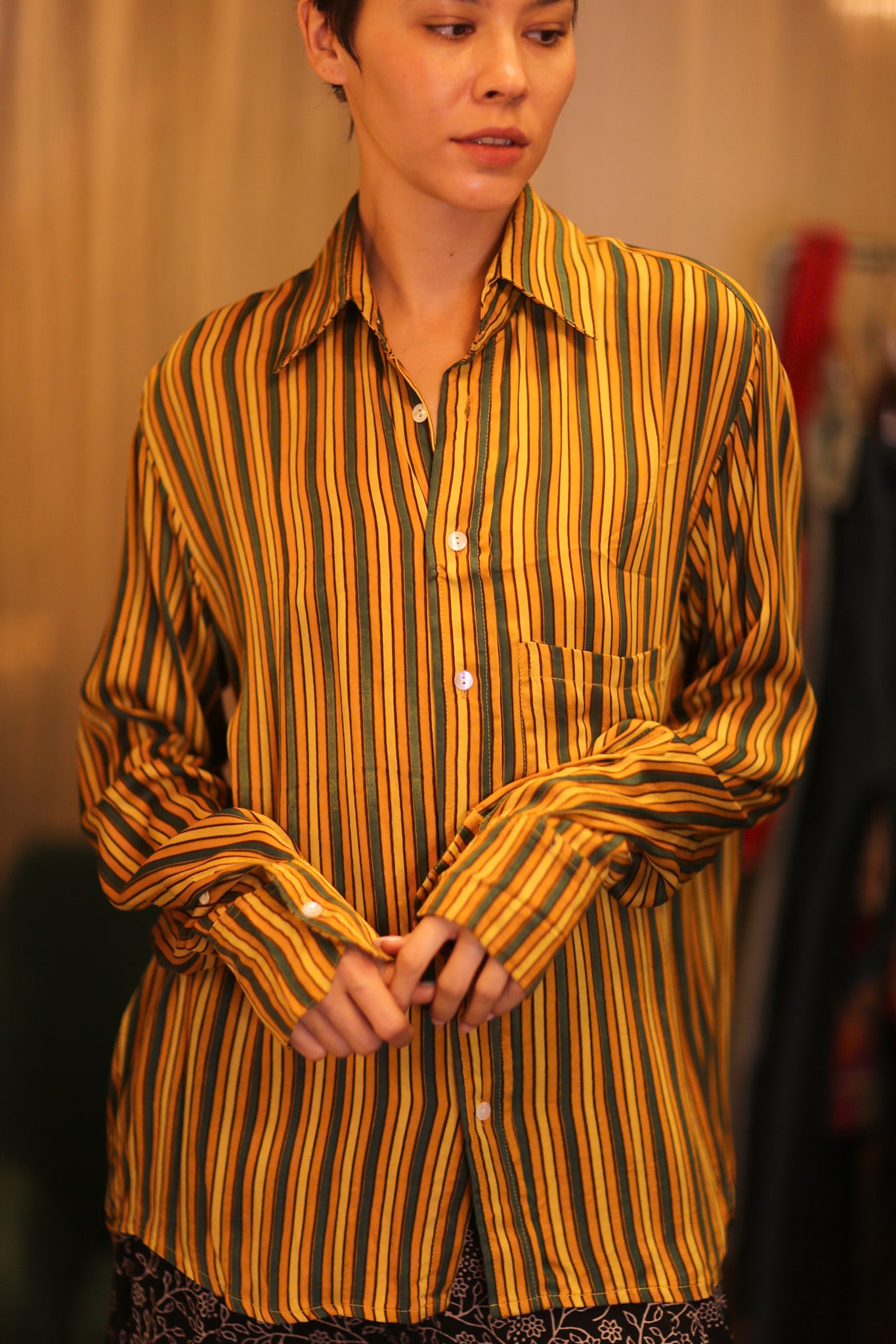 SILK BOYFRIEND SHIRT BILLIE WARSIN