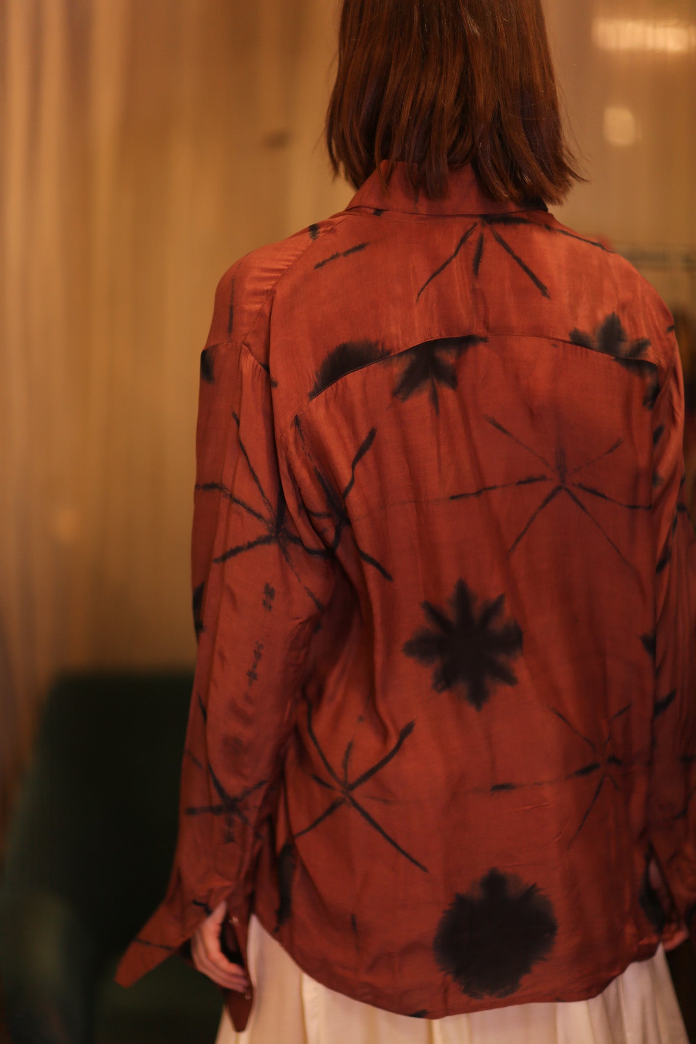 SILK BOYFRIEND SHIRT BILLIE MAYBEL