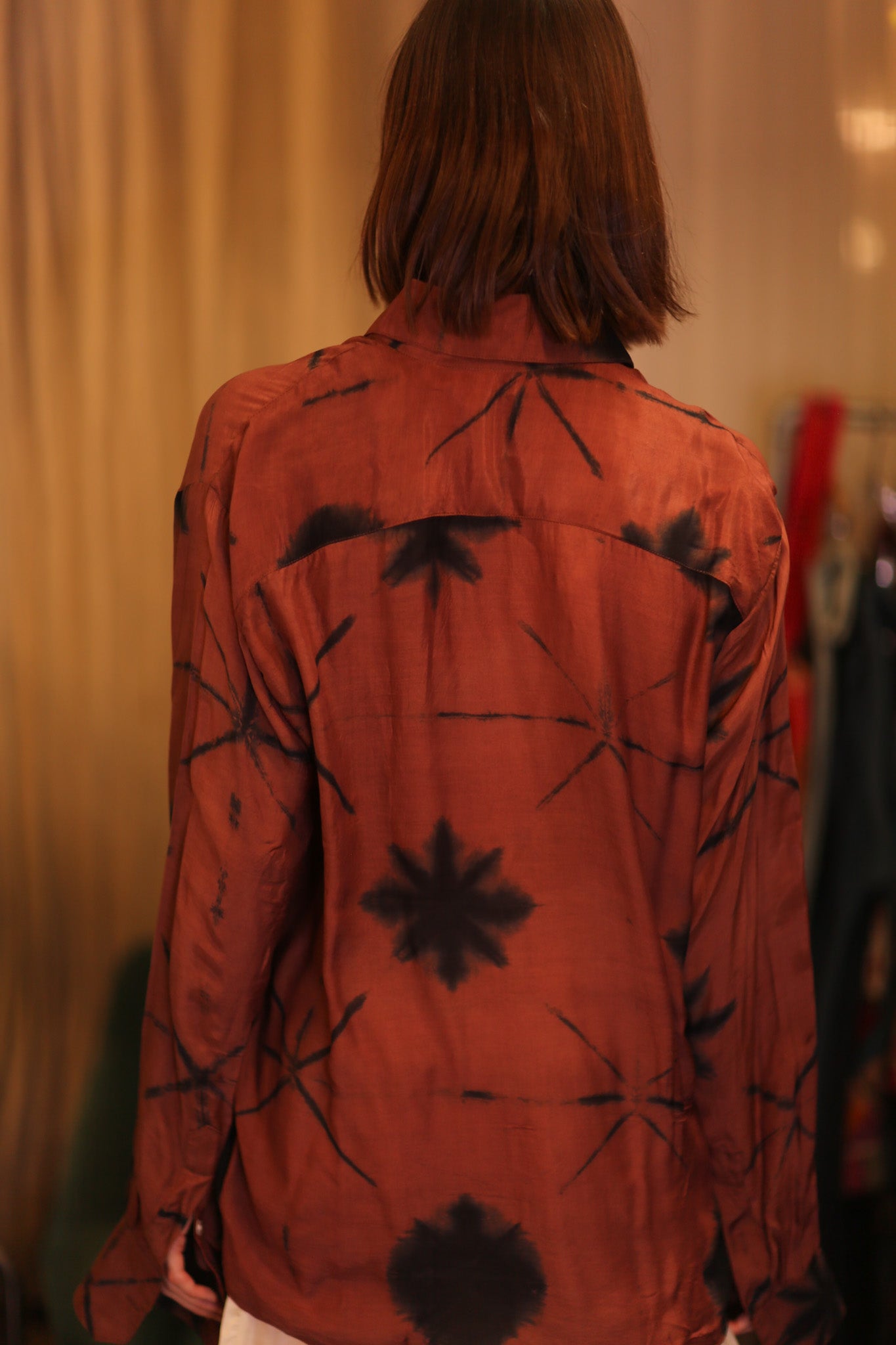 SILK BOYFRIEND SHIRT BILLIE MAYBEL