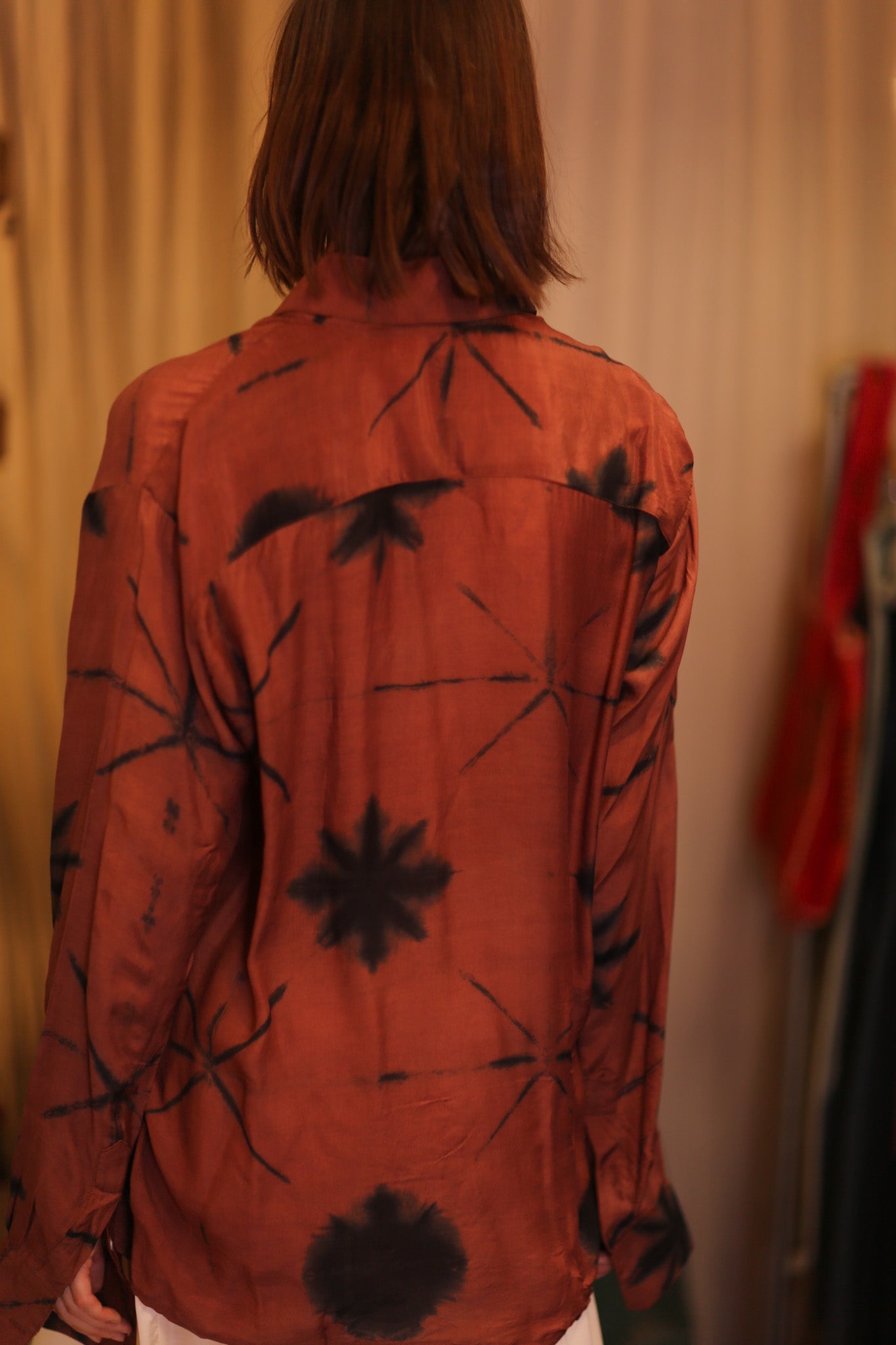 SILK BOYFRIEND SHIRT BILLIE MAYBEL
