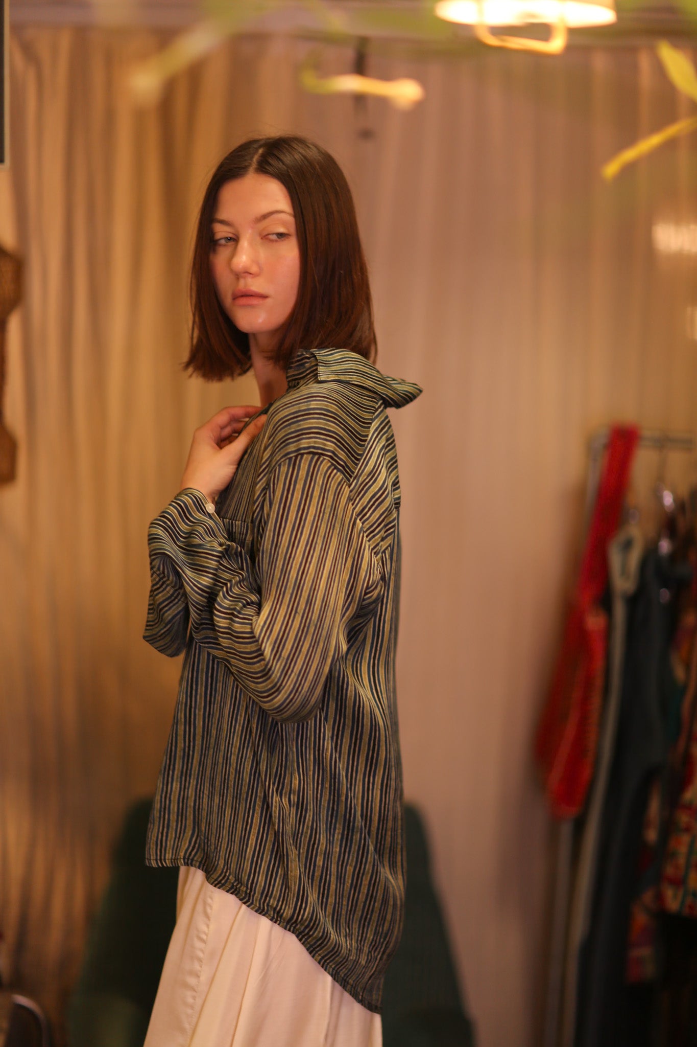 SILK BOYFRIEND SHIRT BILLIE SEINKYAR