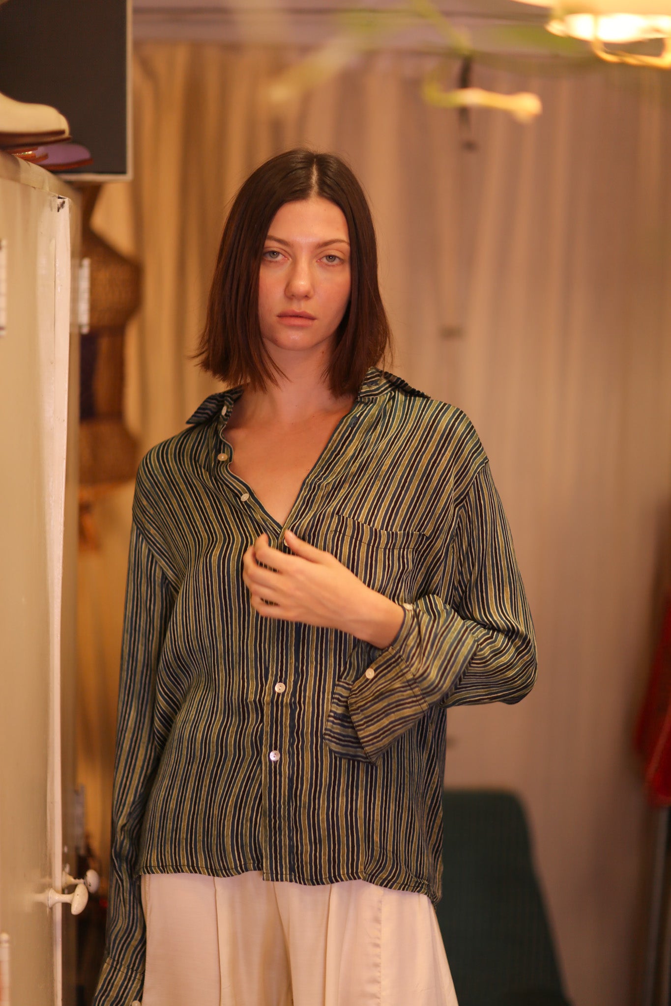 SILK BOYFRIEND SHIRT BILLIE SEINKYAR