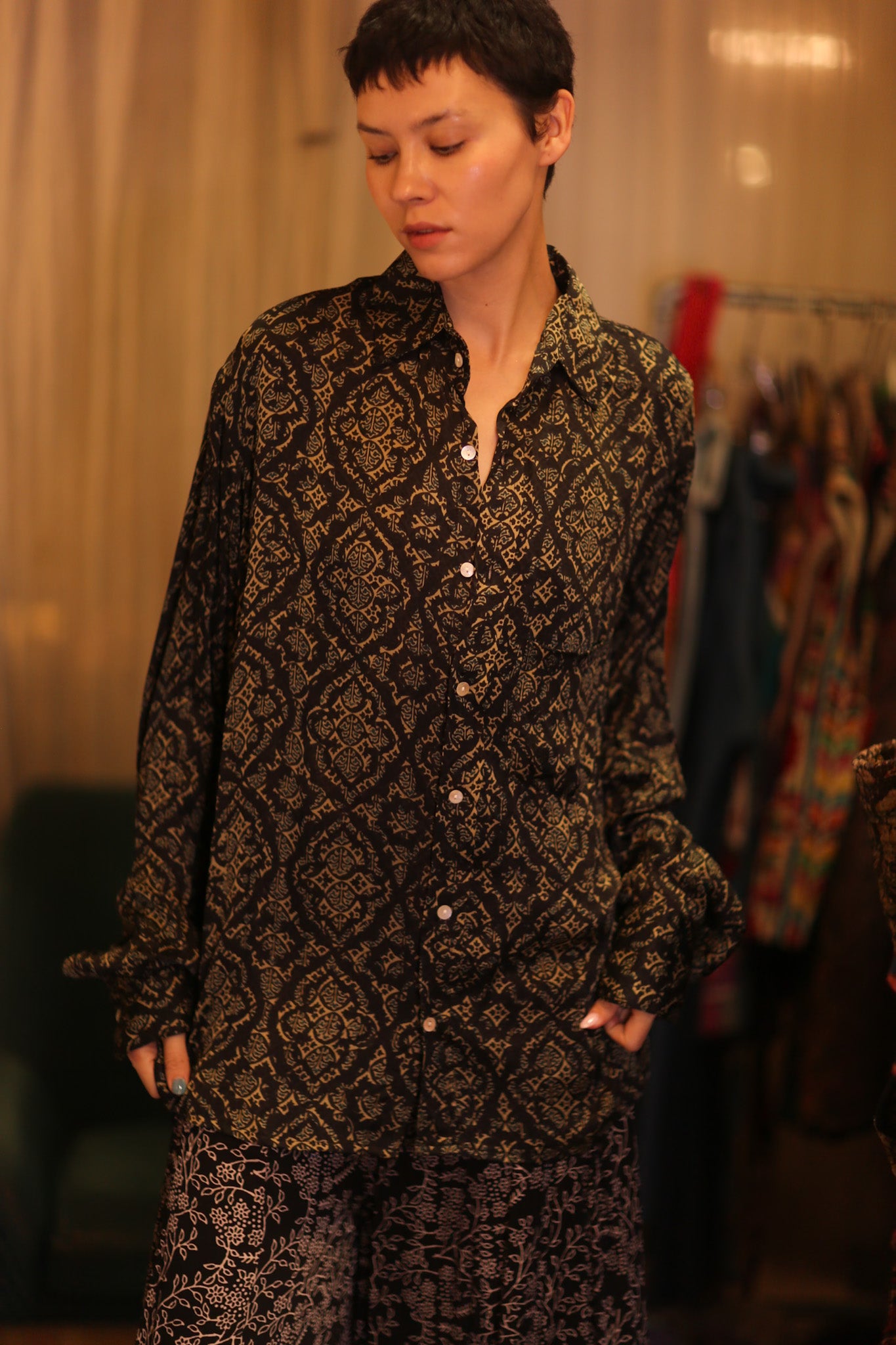 SILK BOYFRIEND SHIRT BILLIE KANOTE
