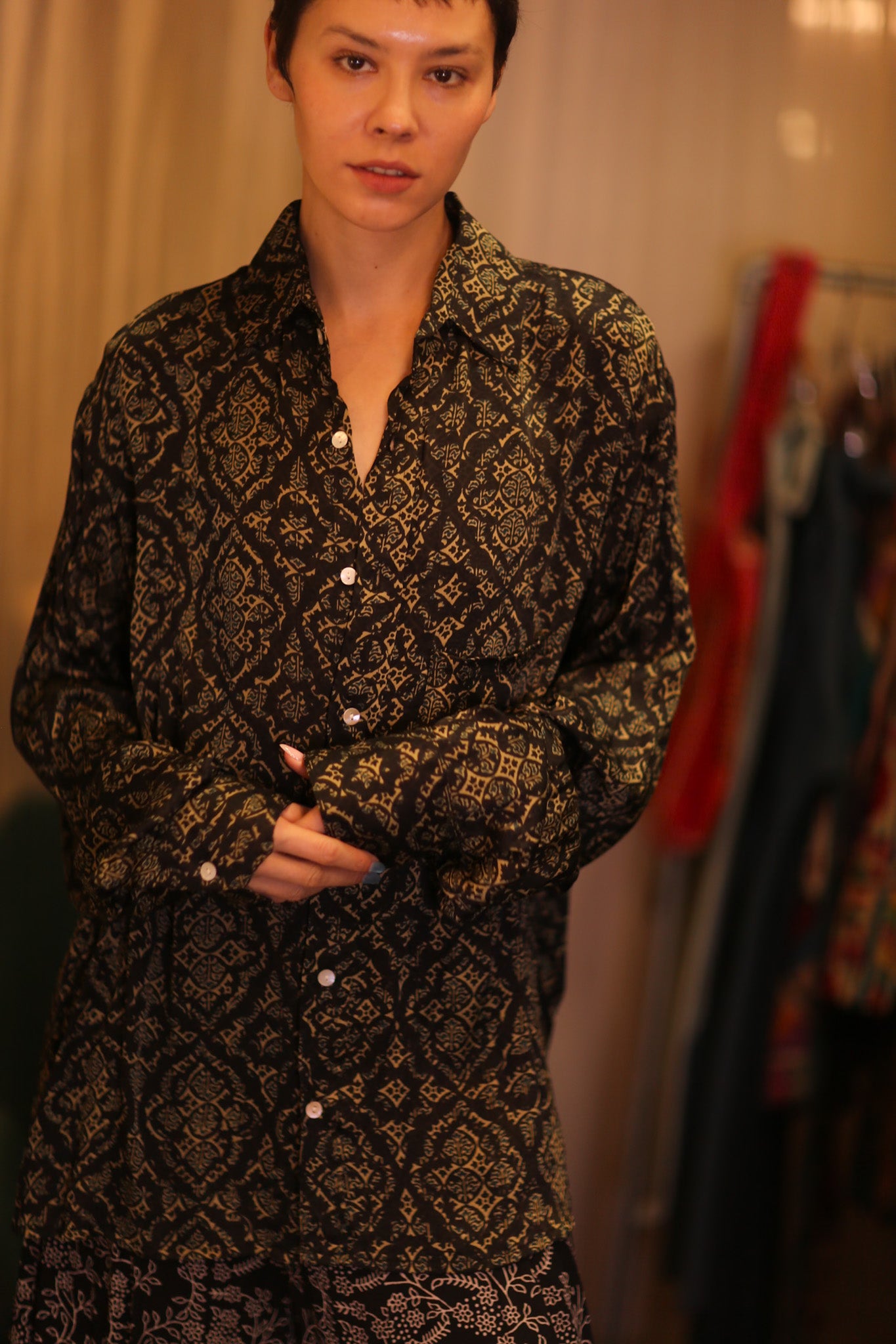 SILK BOYFRIEND SHIRT BILLIE KANOTE