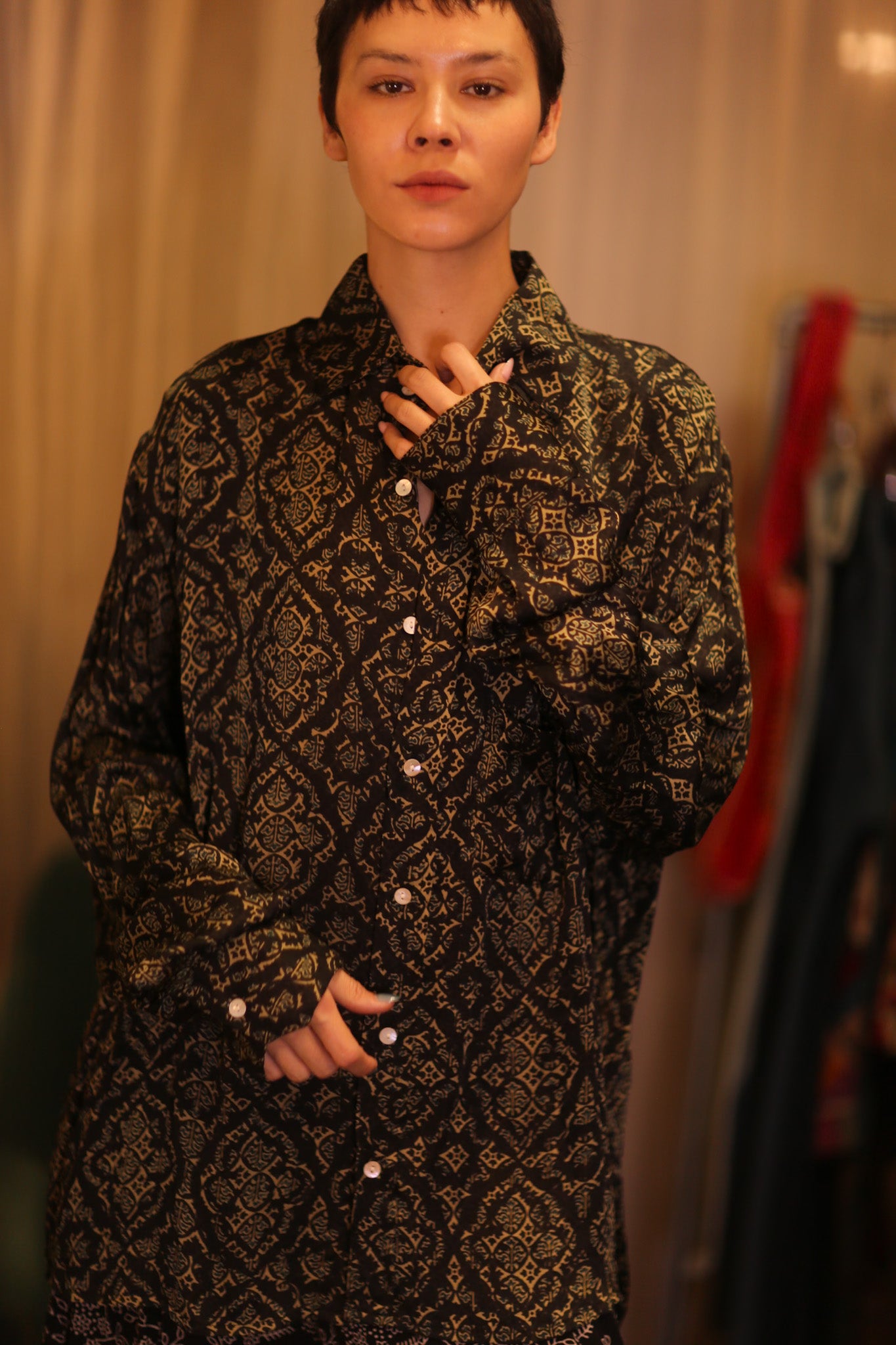 SILK BOYFRIEND SHIRT BILLIE KANOTE