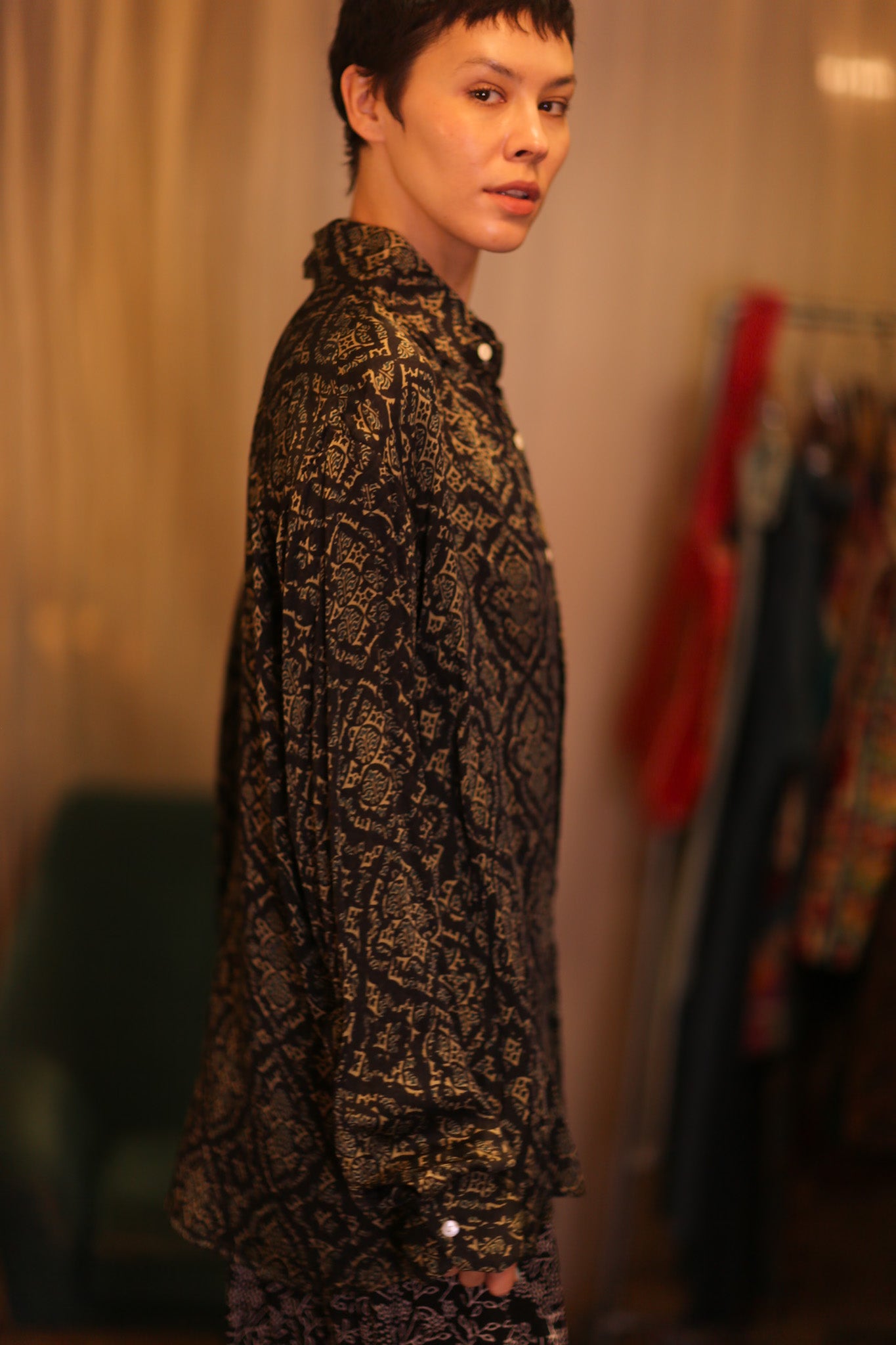 SILK BOYFRIEND SHIRT BILLIE KANOTE