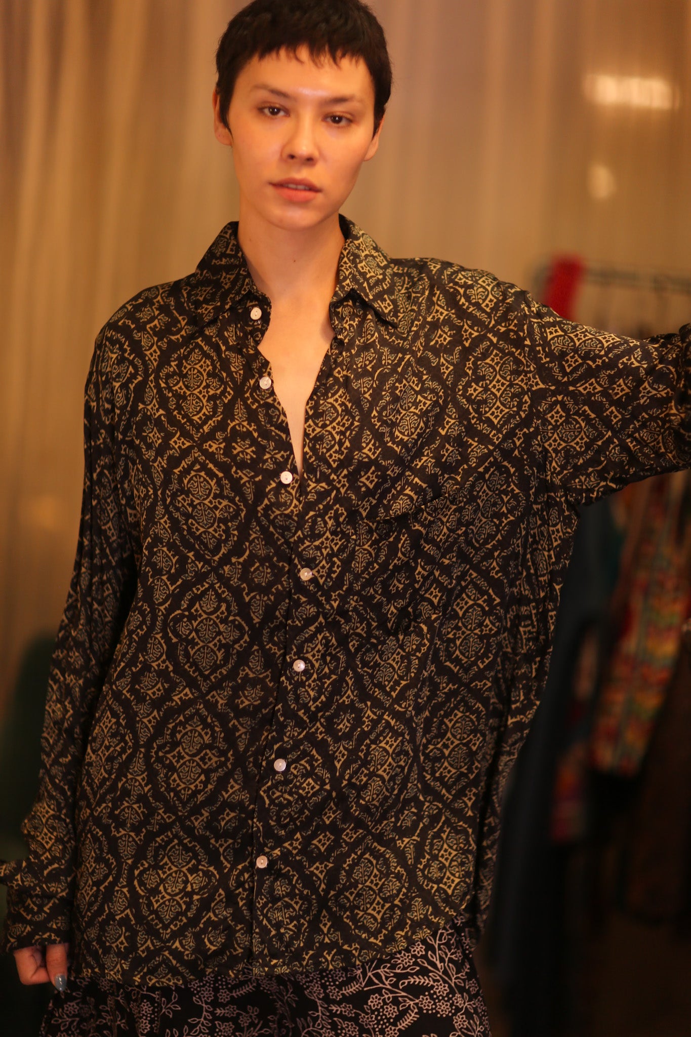 SILK BOYFRIEND SHIRT BILLIE KANOTE