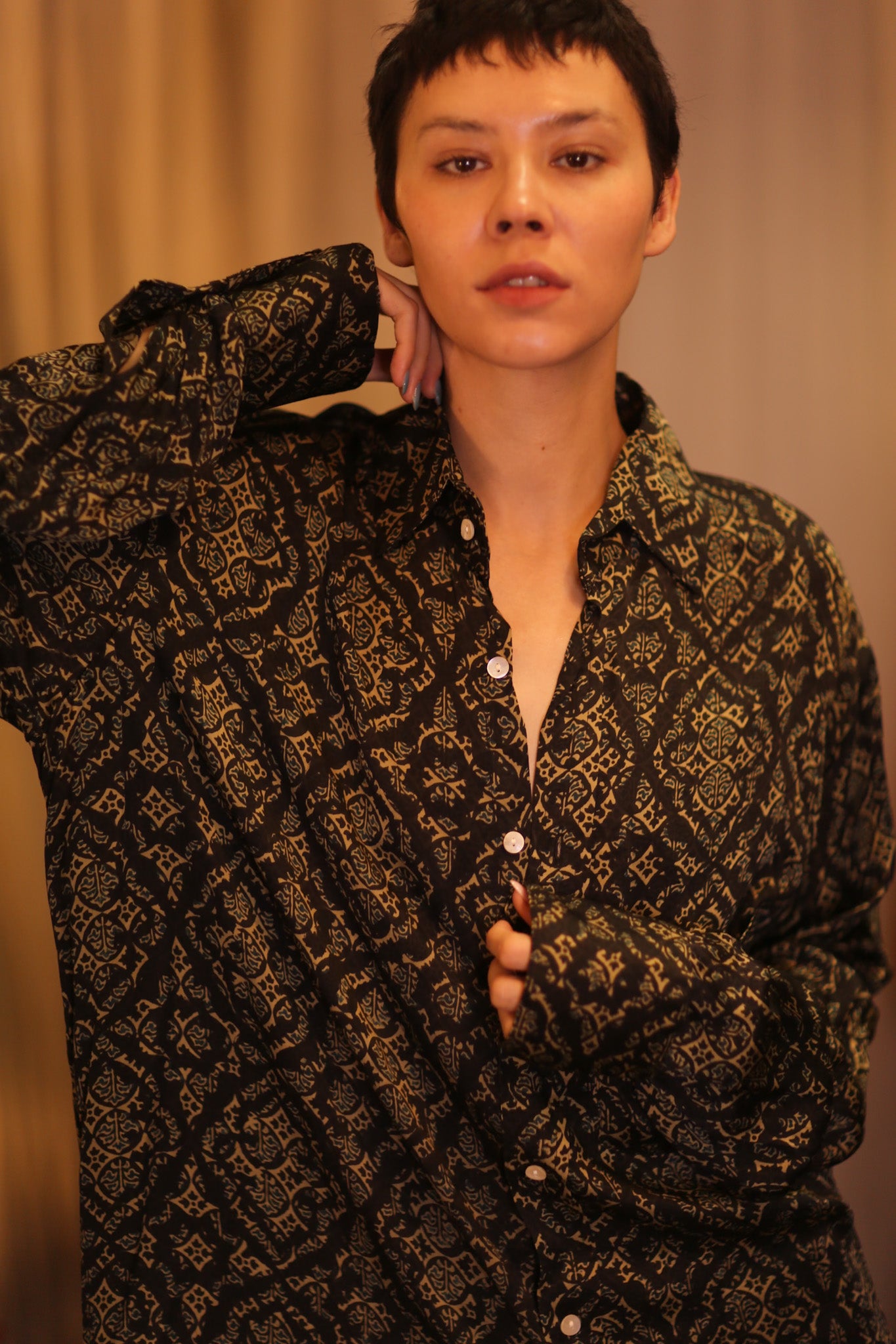 SILK BOYFRIEND SHIRT BILLIE KANOTE
