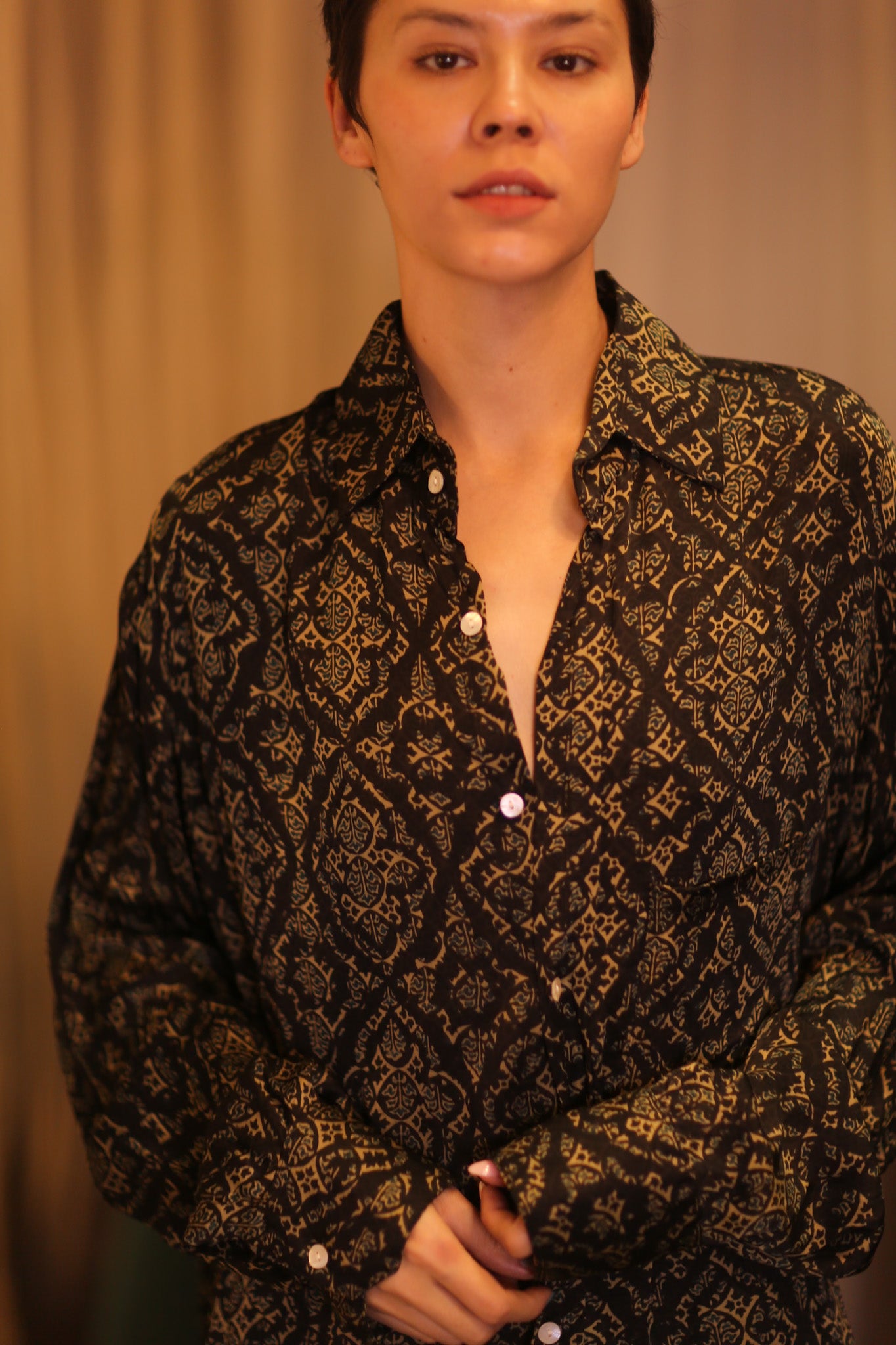 SILK BOYFRIEND SHIRT BILLIE KANOTE