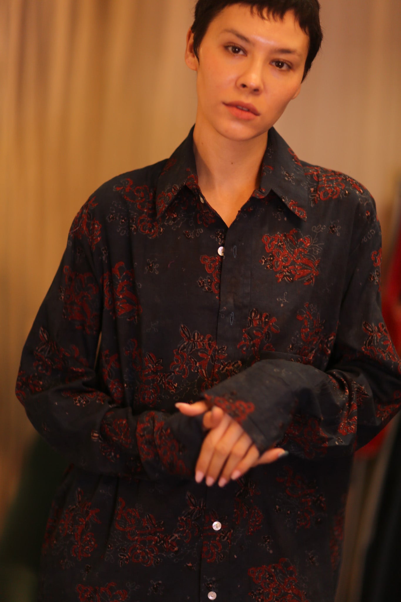 SILK BOYFRIEND SHIRT BILLIE FAVO