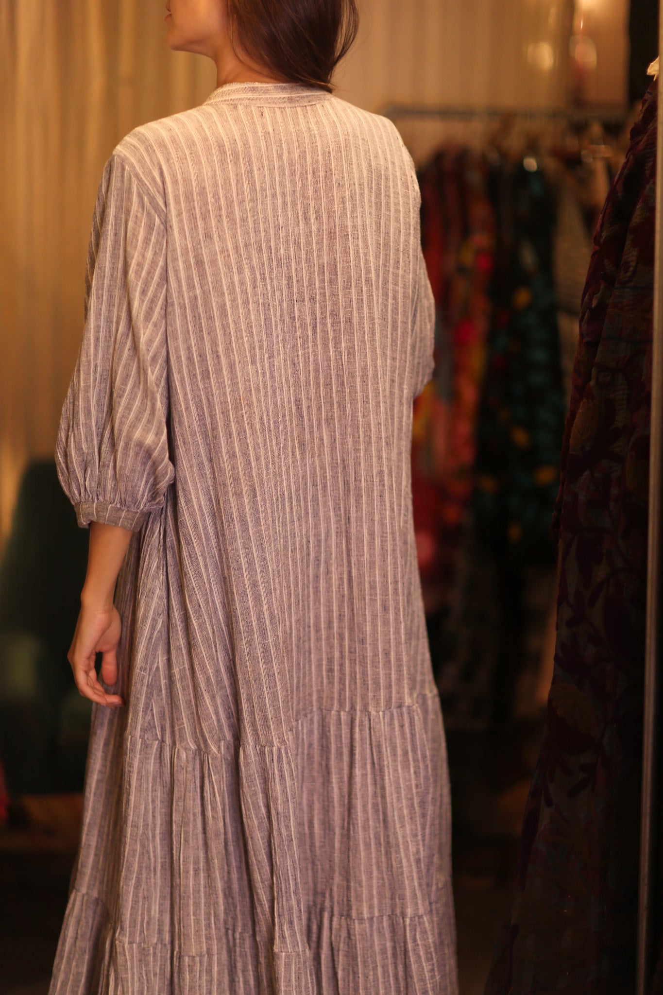 HANDWOVEN COTTON DRESS SUSIE MIA