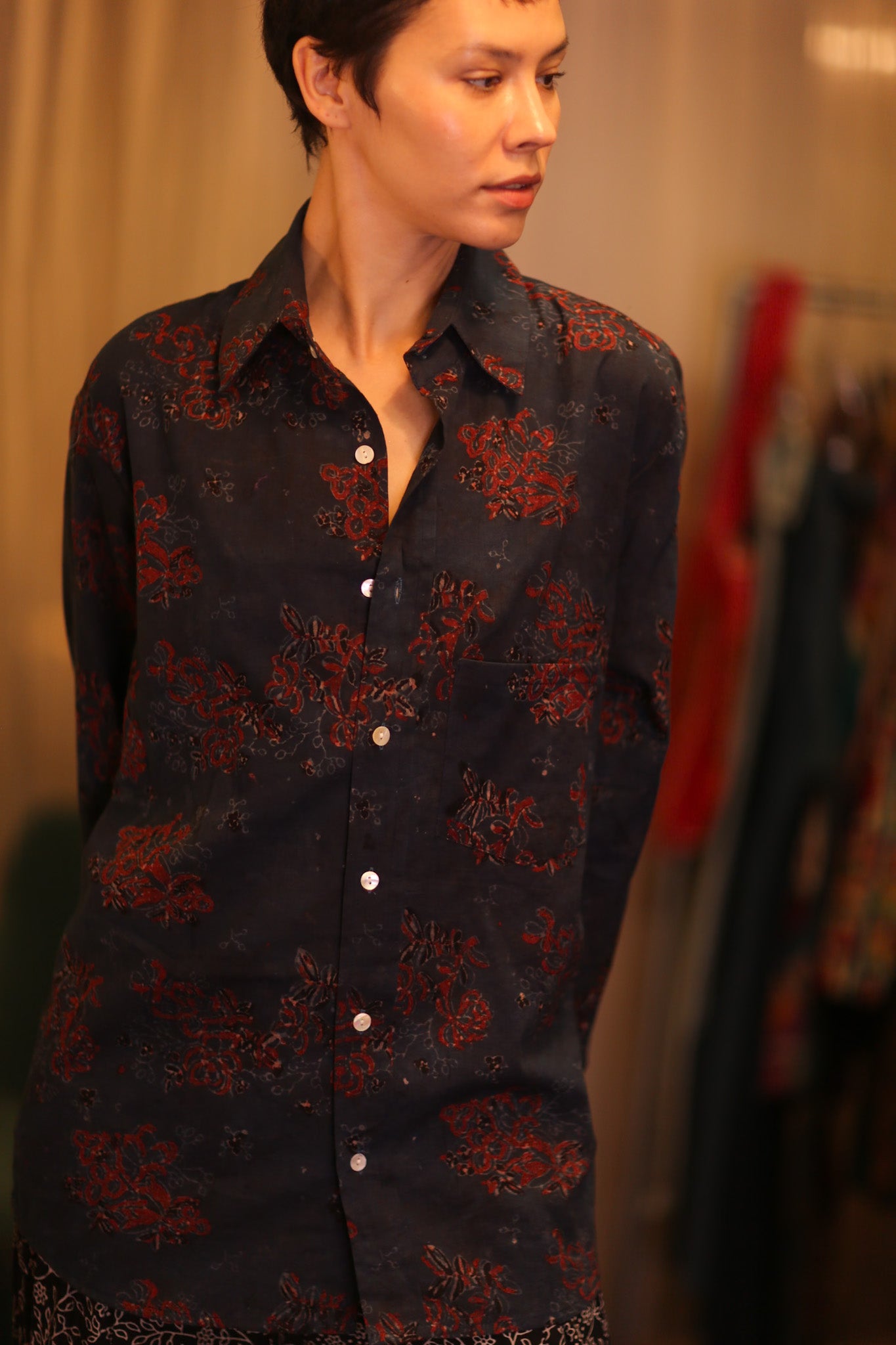 SILK BOYFRIEND SHIRT BILLIE FAVO