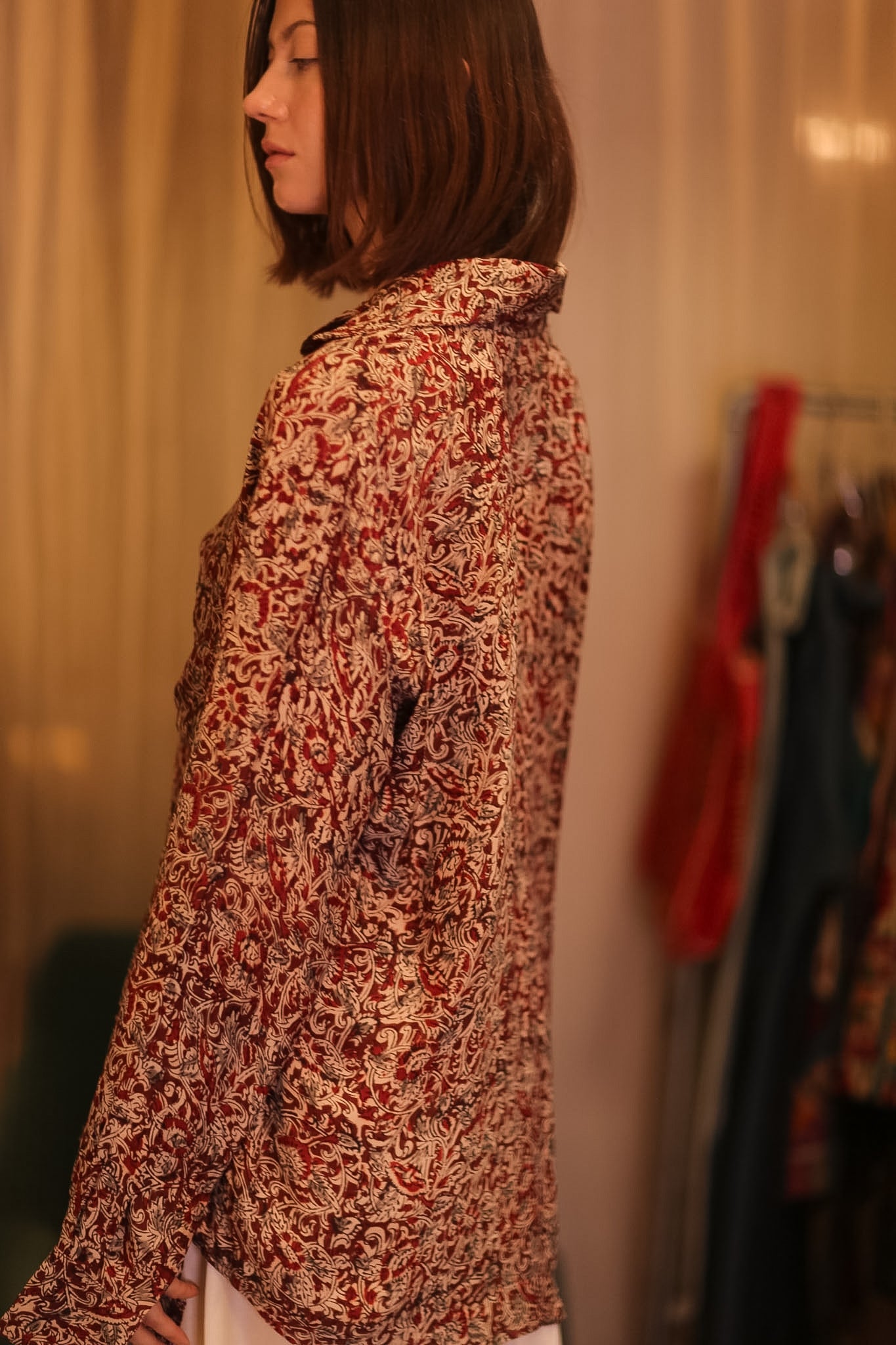 SILK BOYFRIEND SHIRT BILLIE SEINPAN