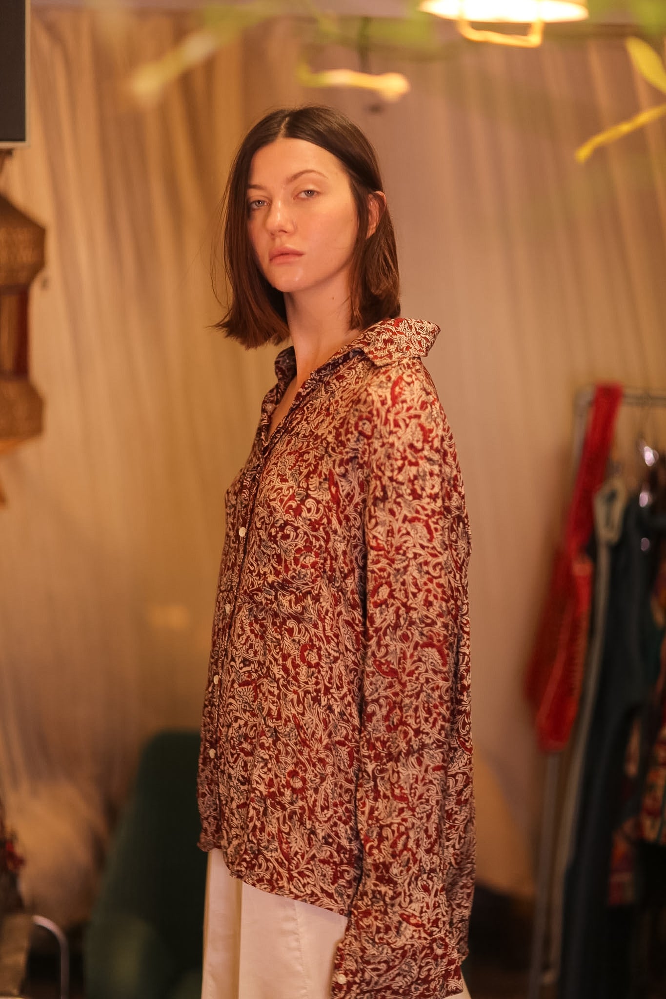 SILK BOYFRIEND SHIRT BILLIE SEINPAN