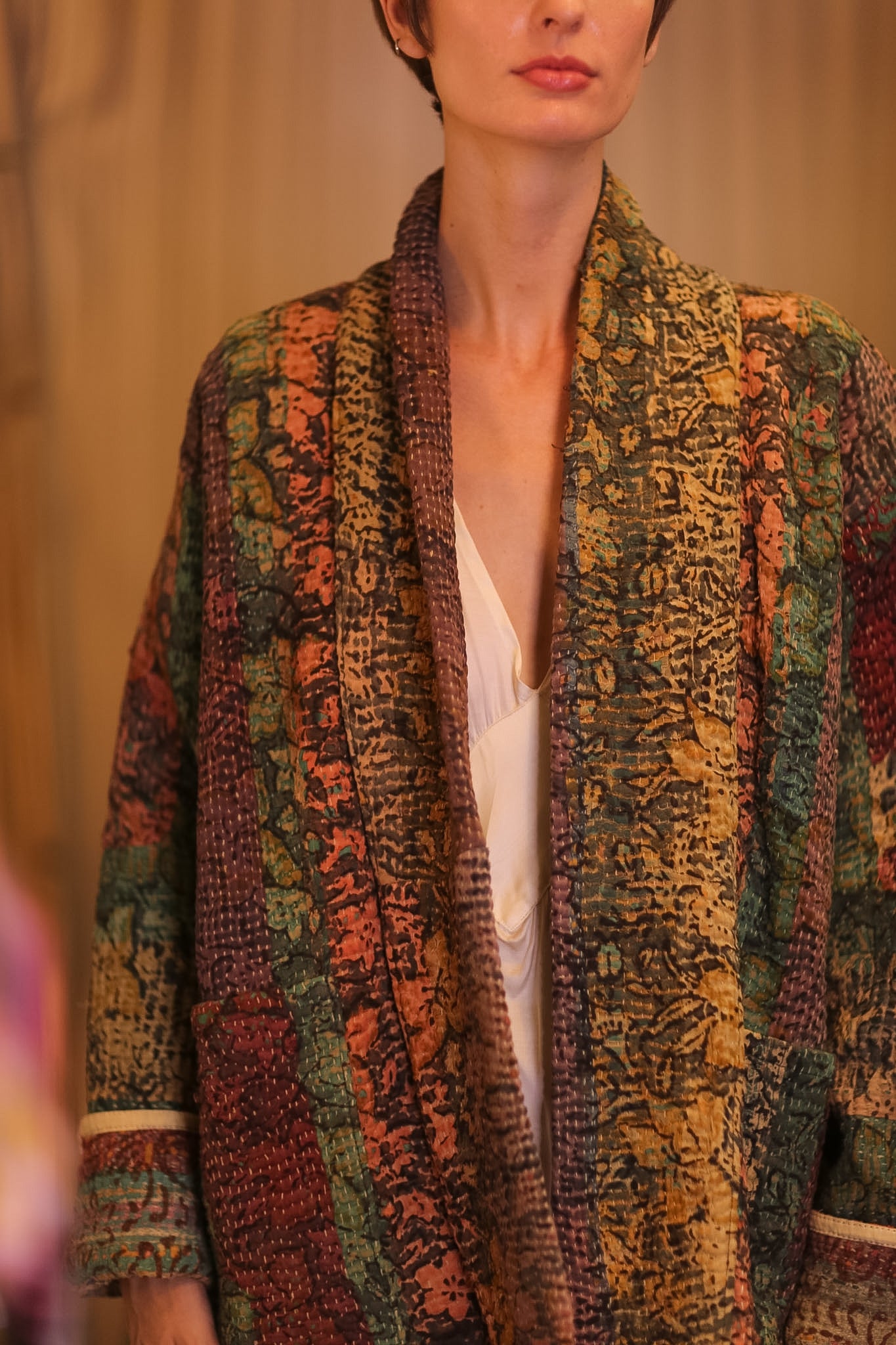 BRIGHT AND WARM KANTHA JACKET MYIAT
