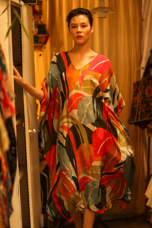 YAYA SILK KAFTAN LINEA MO