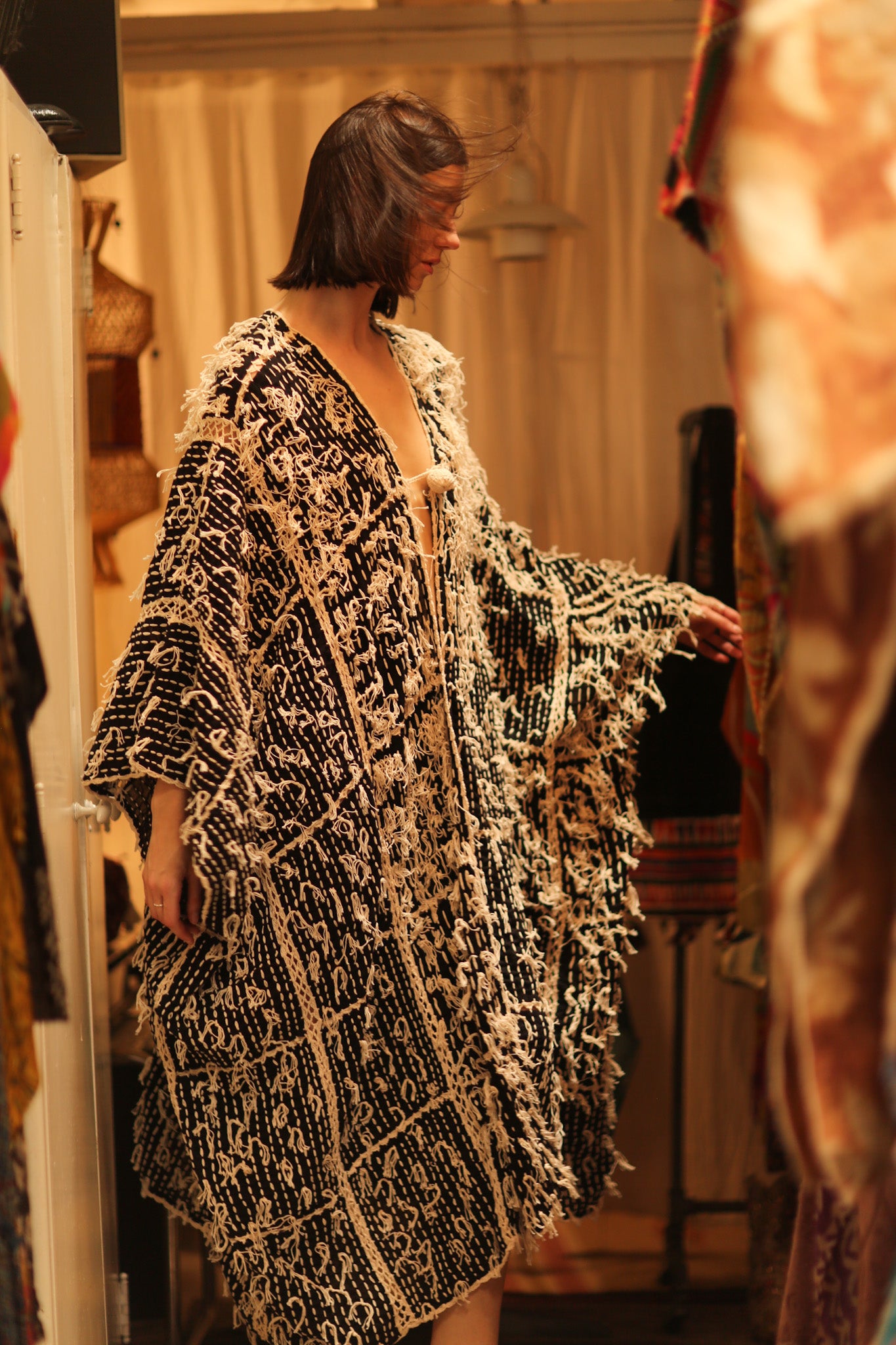 FRINGE KIMONO MATRIXA