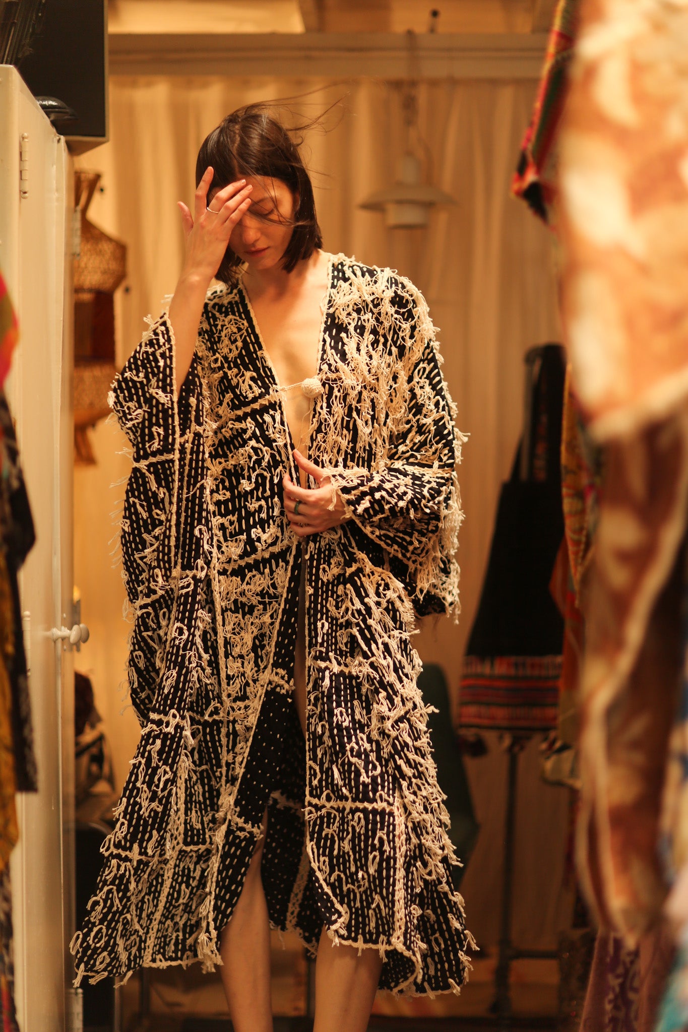 FRINGE KIMONO MATRIXA