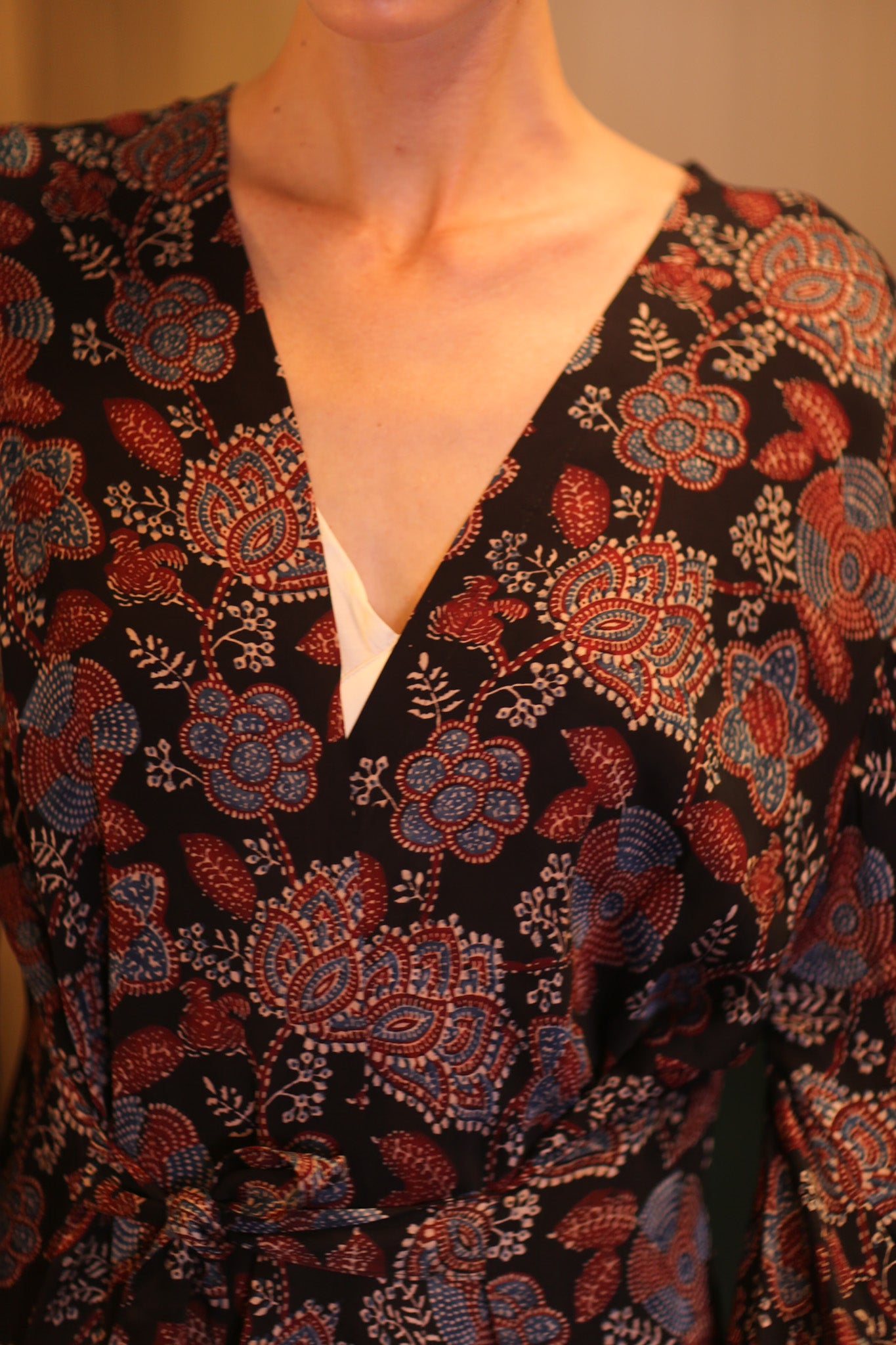 SILK WING KIMONO PINA RUBY