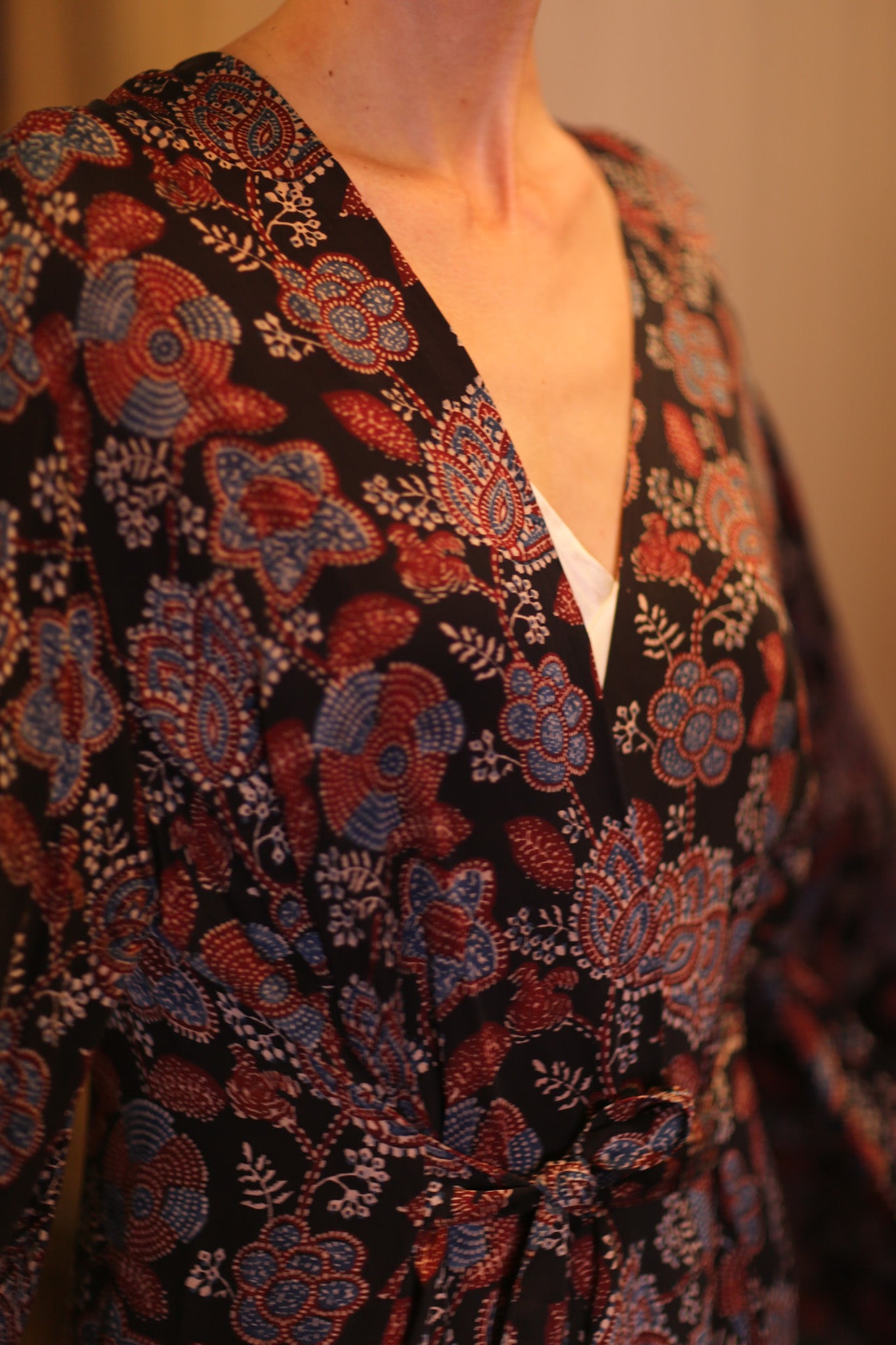 SILK WING KIMONO PINA RUBY