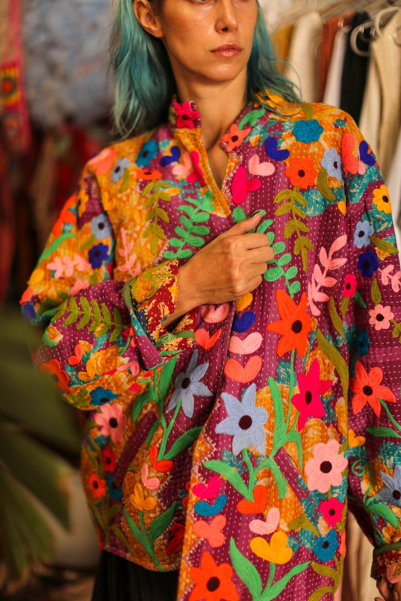 EMBROIDERED JACKET HOSIA