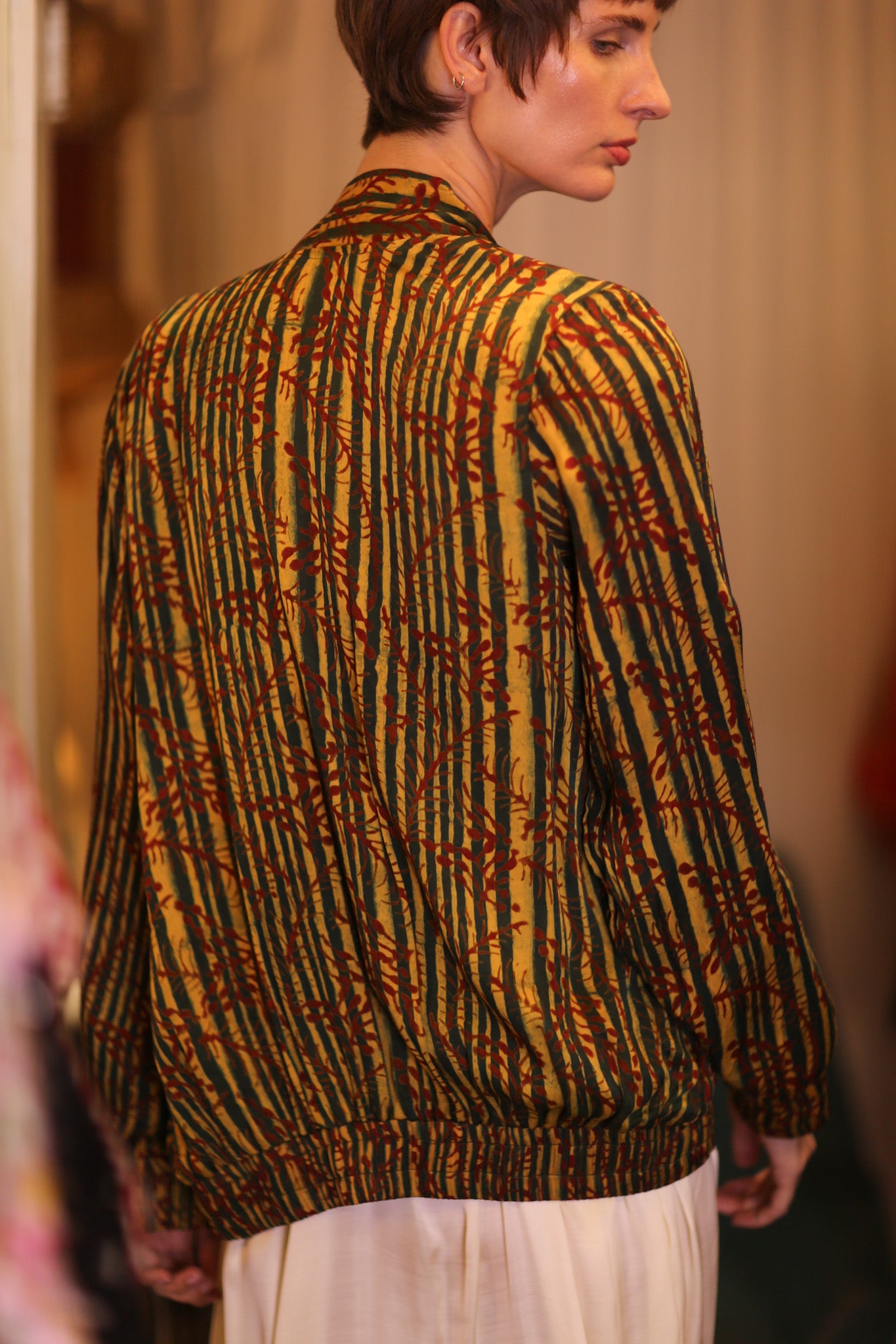 SILK BOMBER JACKET ANCHA BAMREST