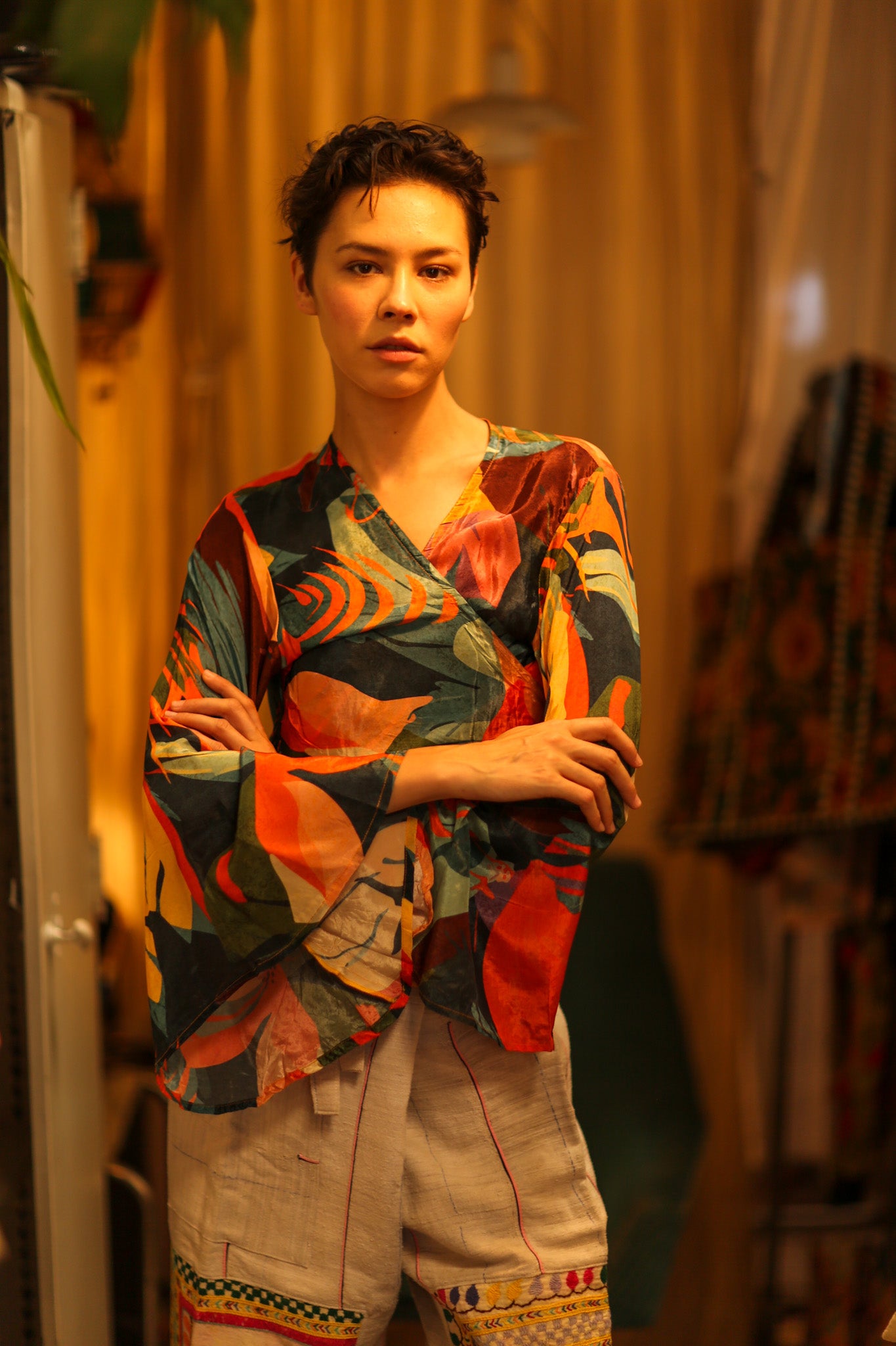 SILK WRAP TOP AURELIA DARK ORLY