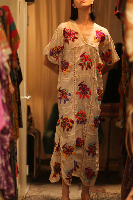 KATIA EMBROIDERED FLOWER DRESS