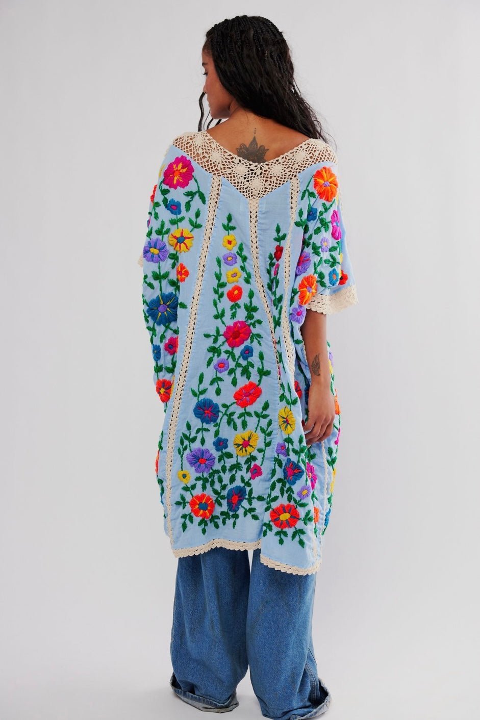 BELLA FLORA EMBROIDERED KAFTAN X FREE PEOPLE - BANGKOK TAILOR CLOTHING STORE - HANDMADE CLOTHING