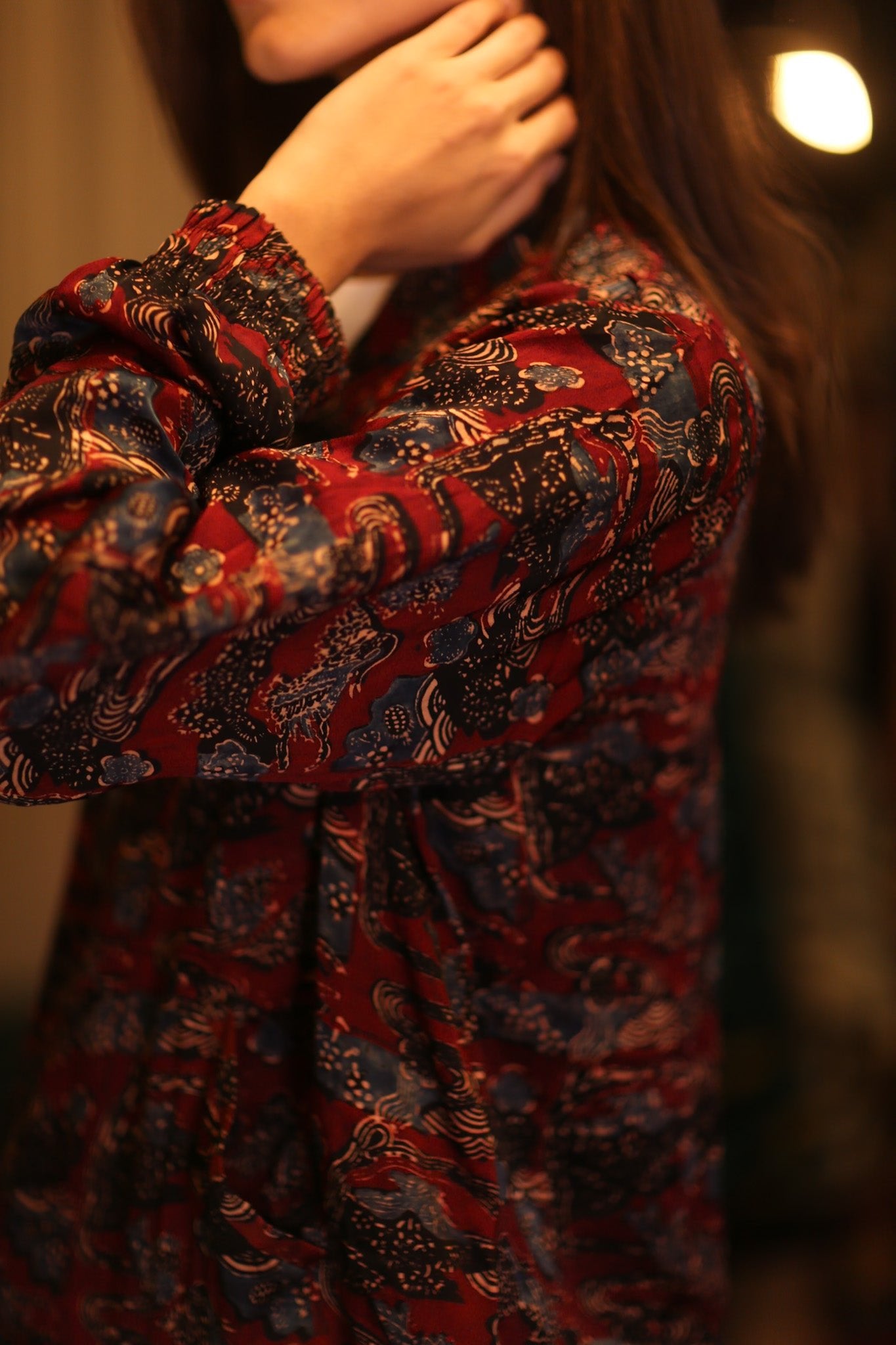 BOMBER JACKET SILK ANCHA POPI - BANGKOK TAILOR CLOTHING STORE - HANDMADE CLOTHING