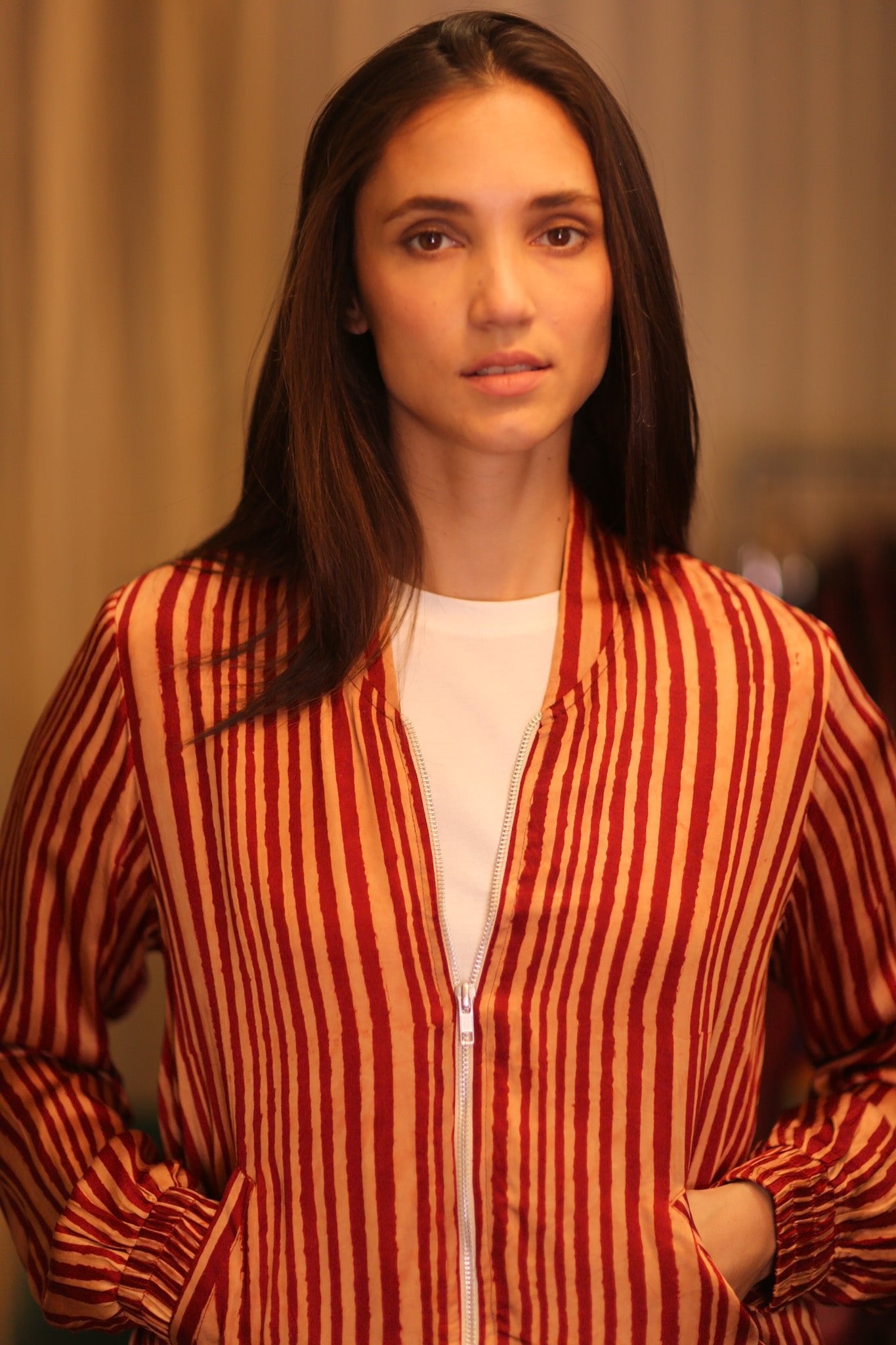 BOMBER JACKET SILK ITALEA - BANGKOK TAILOR CLOTHING STORE - HANDMADE CLOTHING