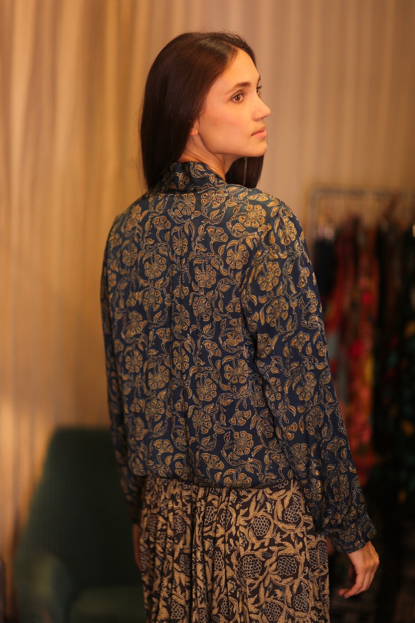 BOMBER SILK JACKET AMADA - BANGKOK TAILOR CLOTHING STORE - HANDMADE CLOTHING
