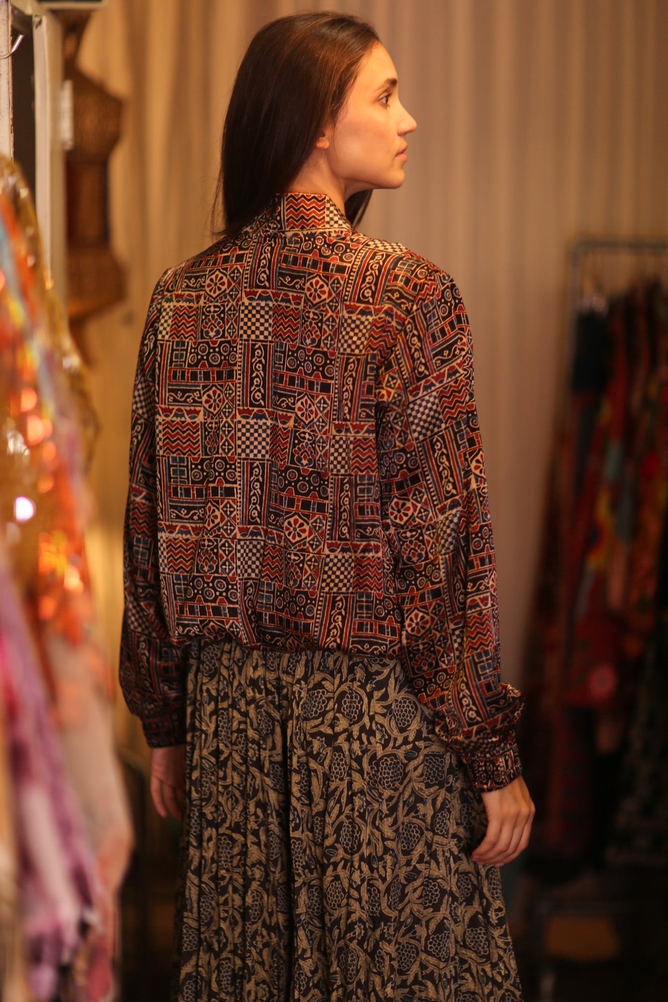 BOMBER SILK JACKET BELINDA - BANGKOK TAILOR CLOTHING STORE - HANDMADE CLOTHING