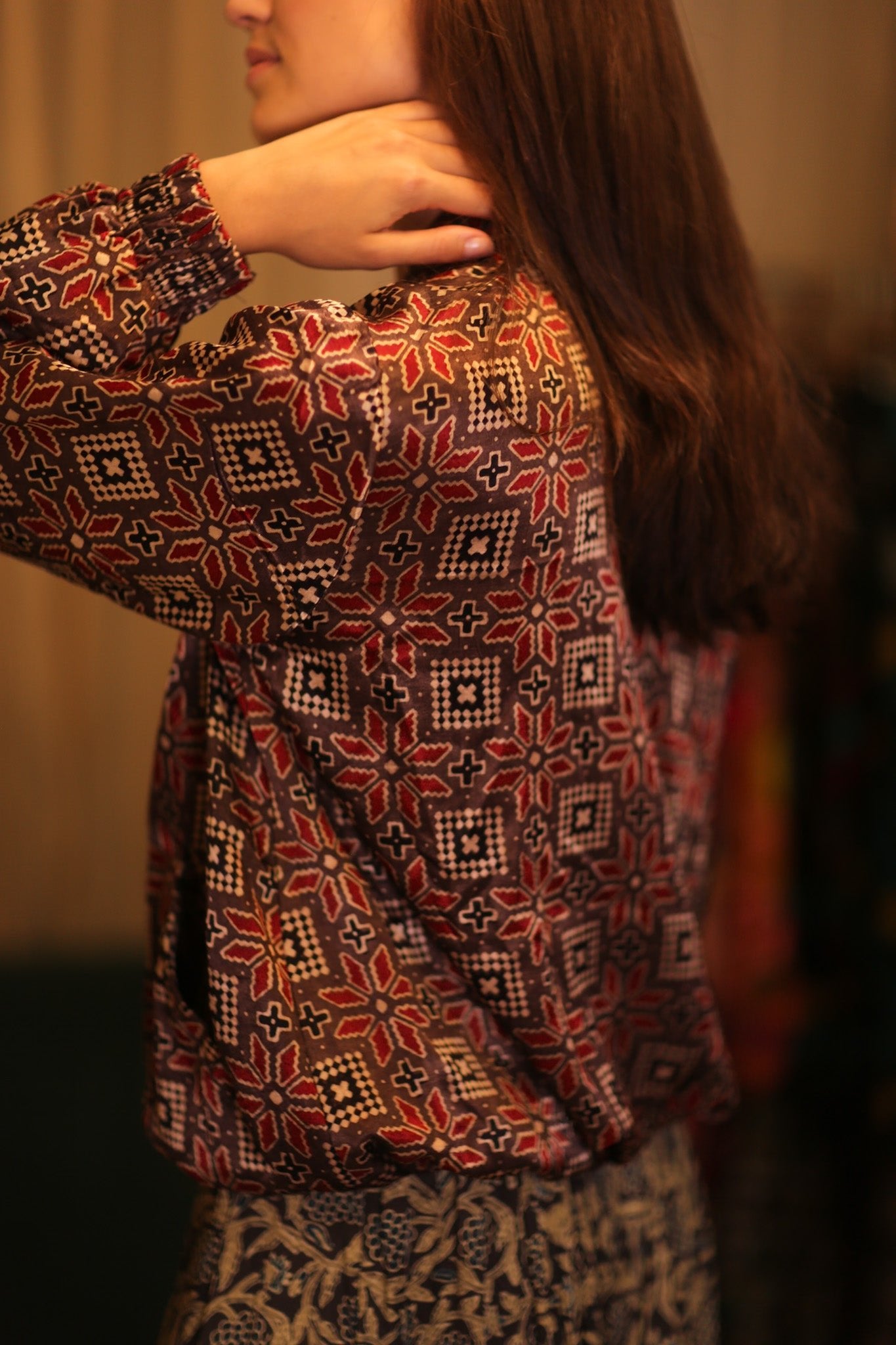 BOMBER SILK JACKET RUBY - BANGKOK TAILOR CLOTHING STORE - HANDMADE CLOTHING