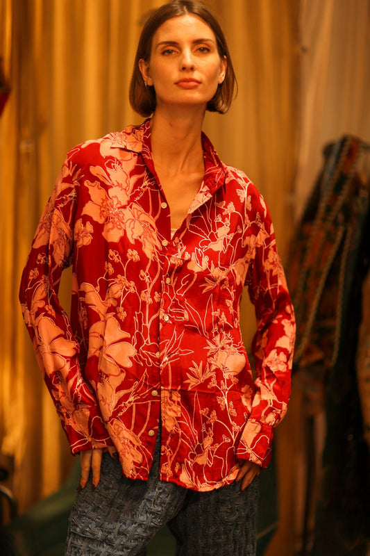 BOYFRIEND BILLIE RED JUNGLE - BANGKOK TAILOR CLOTHING STORE - HANDMADE CLOTHING