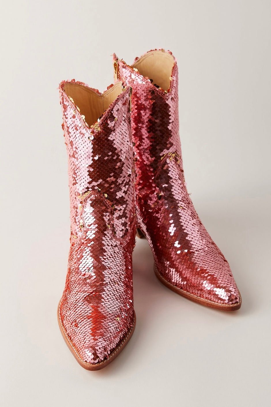 CHAMELEON SEQUIN BOOTS - BANGKOK TAILOR CLOTHING STORE - HANDMADE CLOTHING