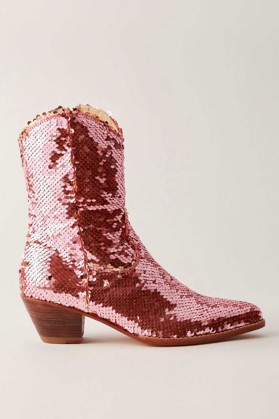 CHAMELEON SEQUIN BOOTS - BANGKOK TAILOR CLOTHING STORE - HANDMADE CLOTHING