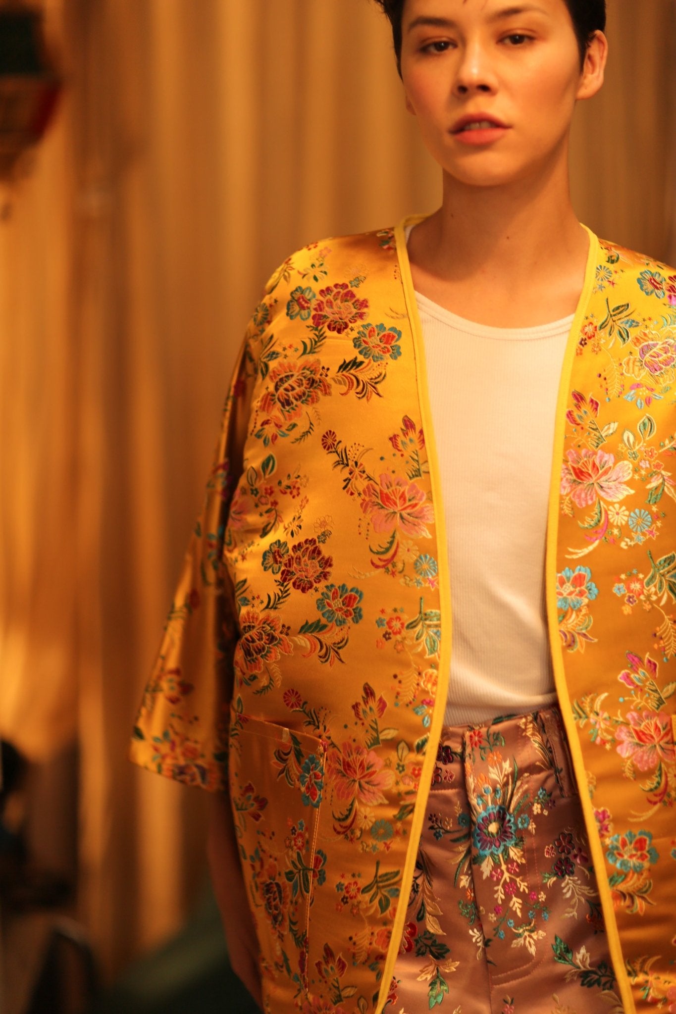 CHINESE SILK KIMONO YA LI - BANGKOK TAILOR CLOTHING STORE - HANDMADE CLOTHING