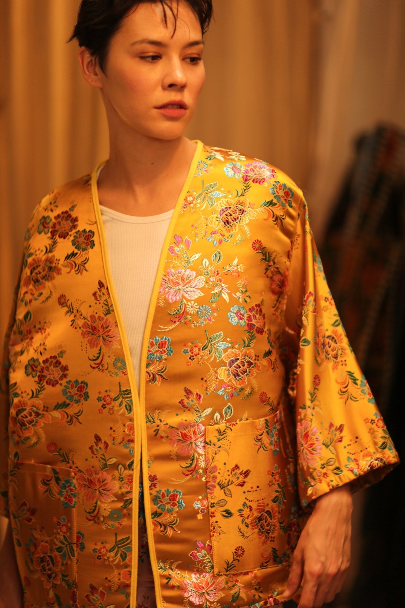 CHINESE SILK KIMONO YA LI - BANGKOK TAILOR CLOTHING STORE - HANDMADE CLOTHING