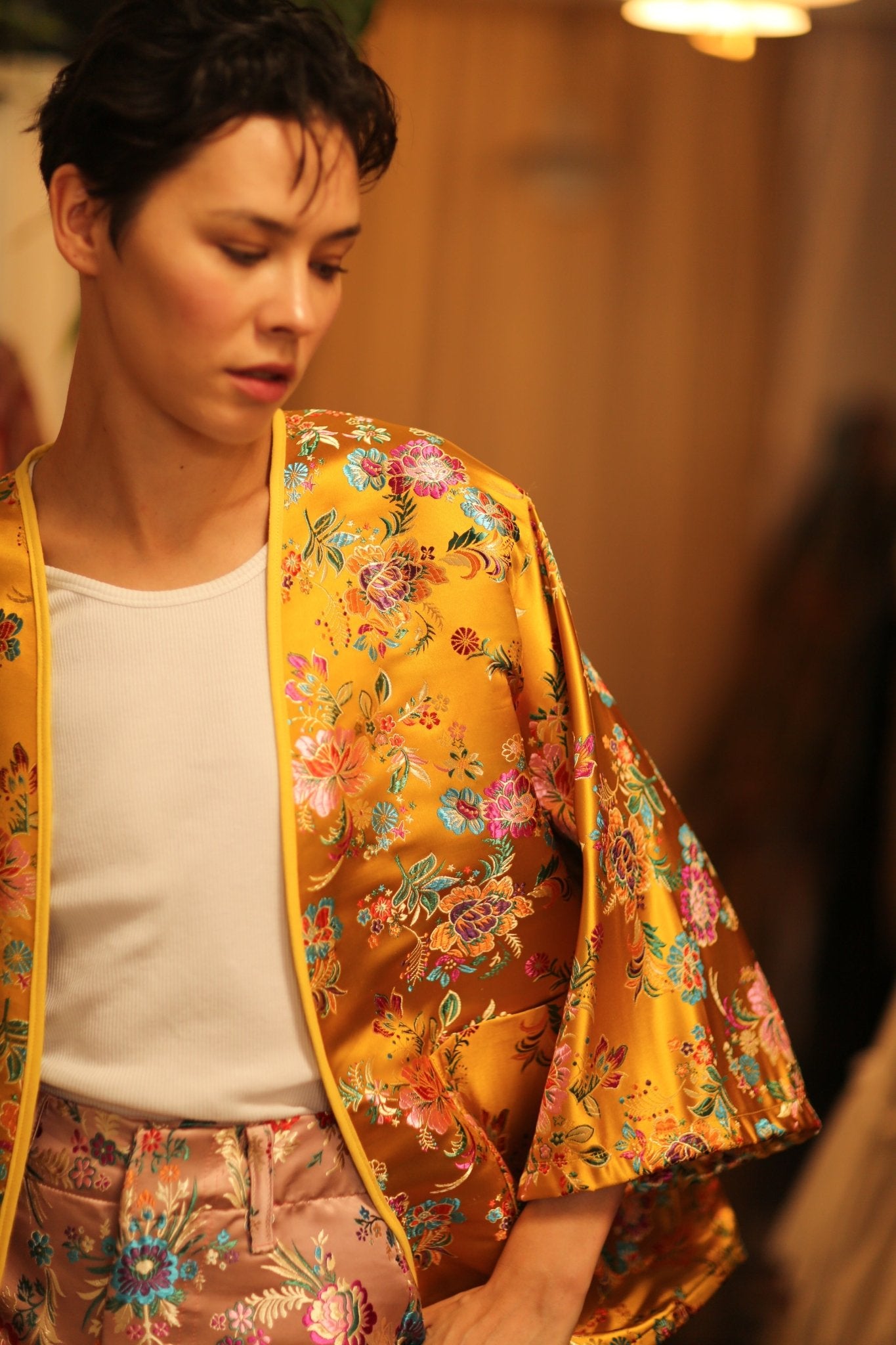 CHINESE SILK KIMONO YA LI - BANGKOK TAILOR CLOTHING STORE - HANDMADE CLOTHING