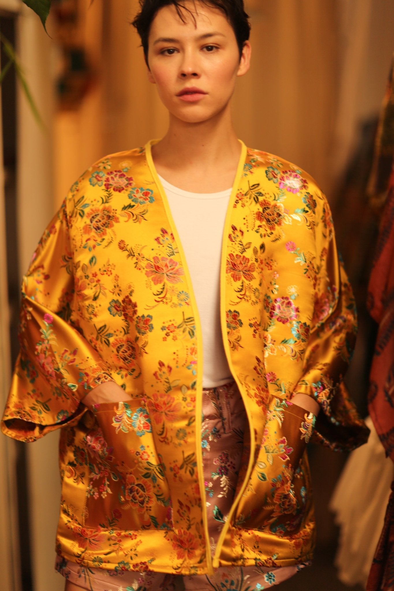 CHINESE SILK KIMONO YA LI - BANGKOK TAILOR CLOTHING STORE - HANDMADE CLOTHING