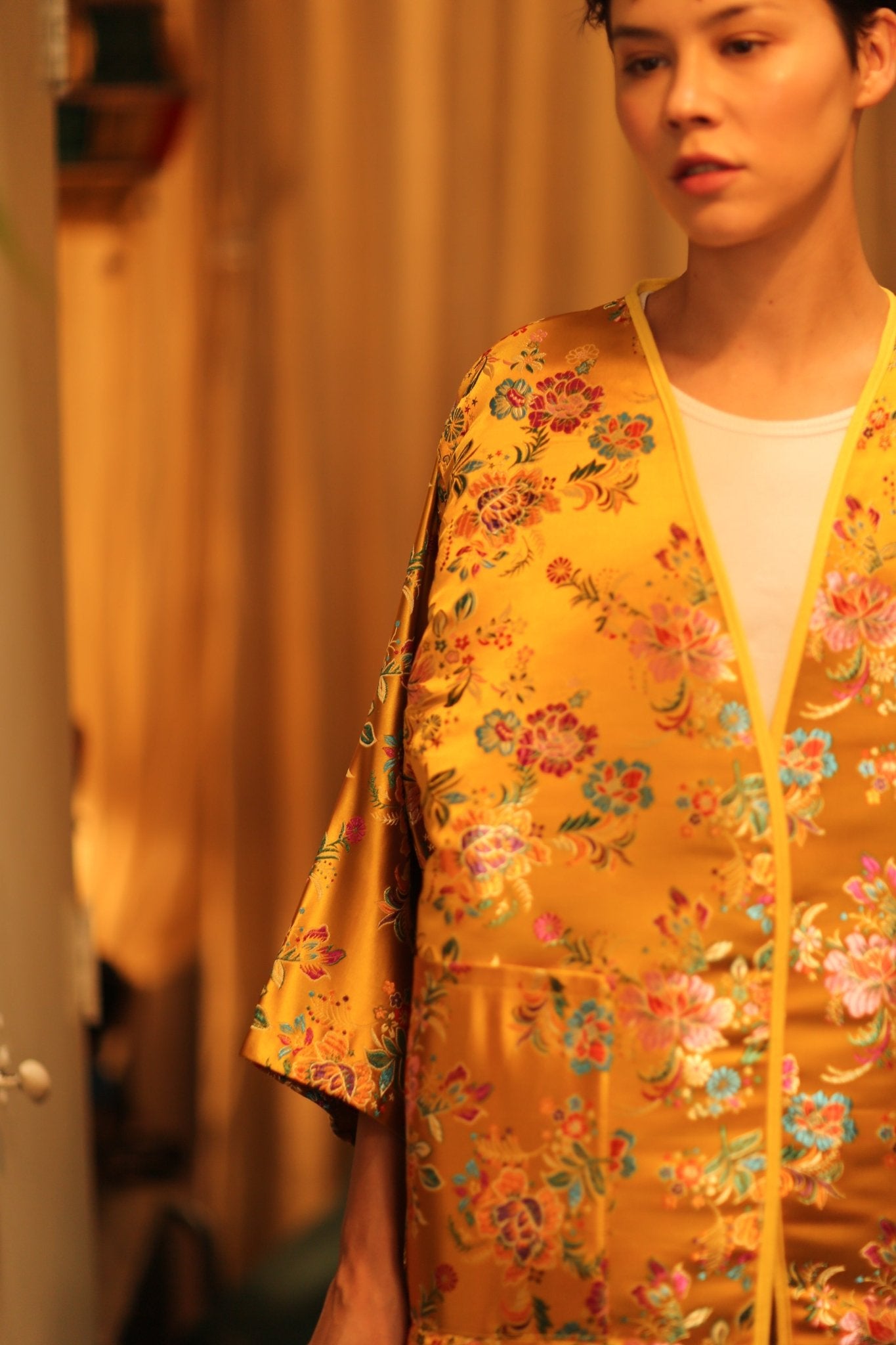 CHINESE SILK KIMONO YA LI - BANGKOK TAILOR CLOTHING STORE - HANDMADE CLOTHING