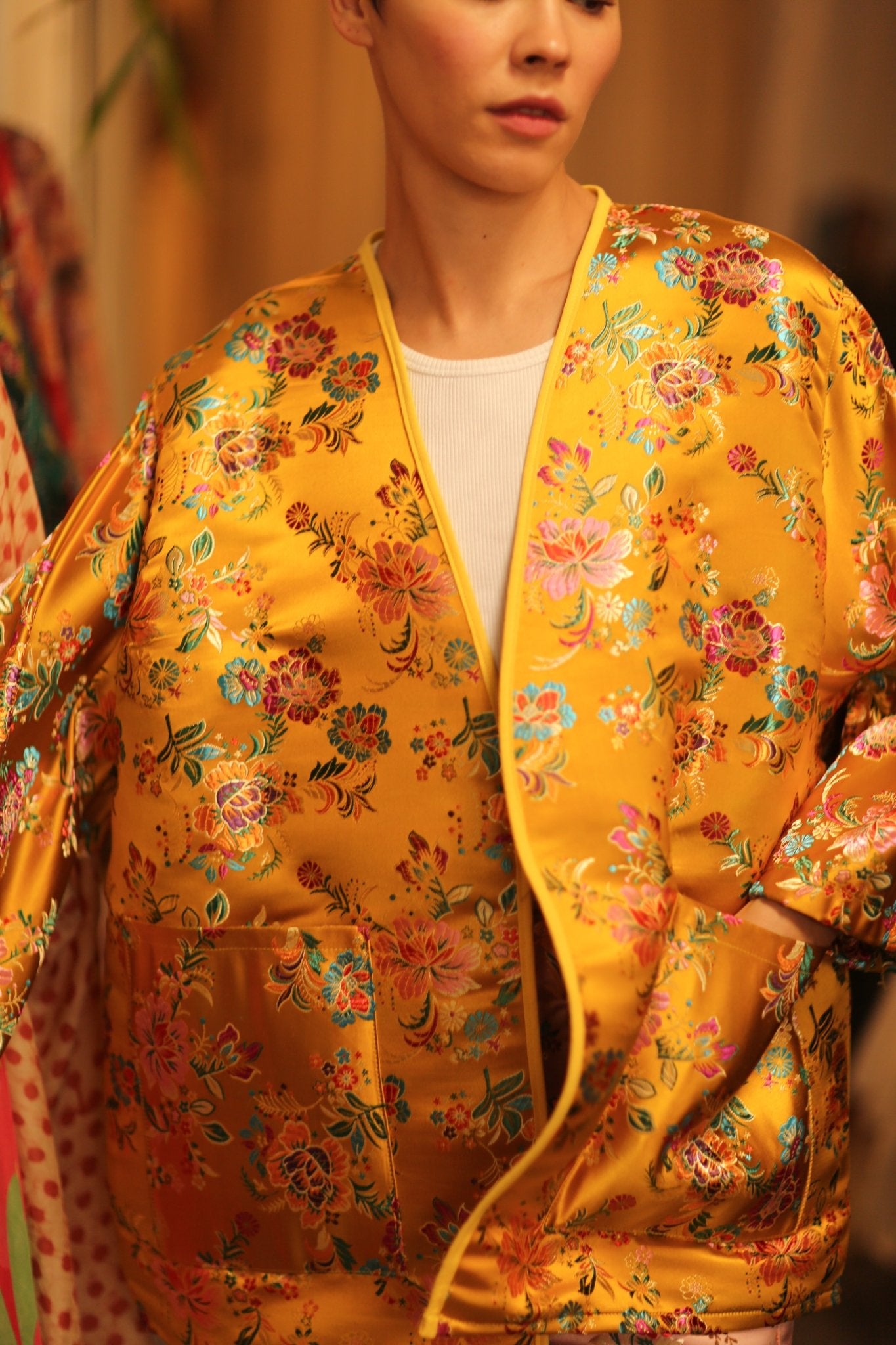 CHINESE SILK KIMONO YA LI - BANGKOK TAILOR CLOTHING STORE - HANDMADE CLOTHING