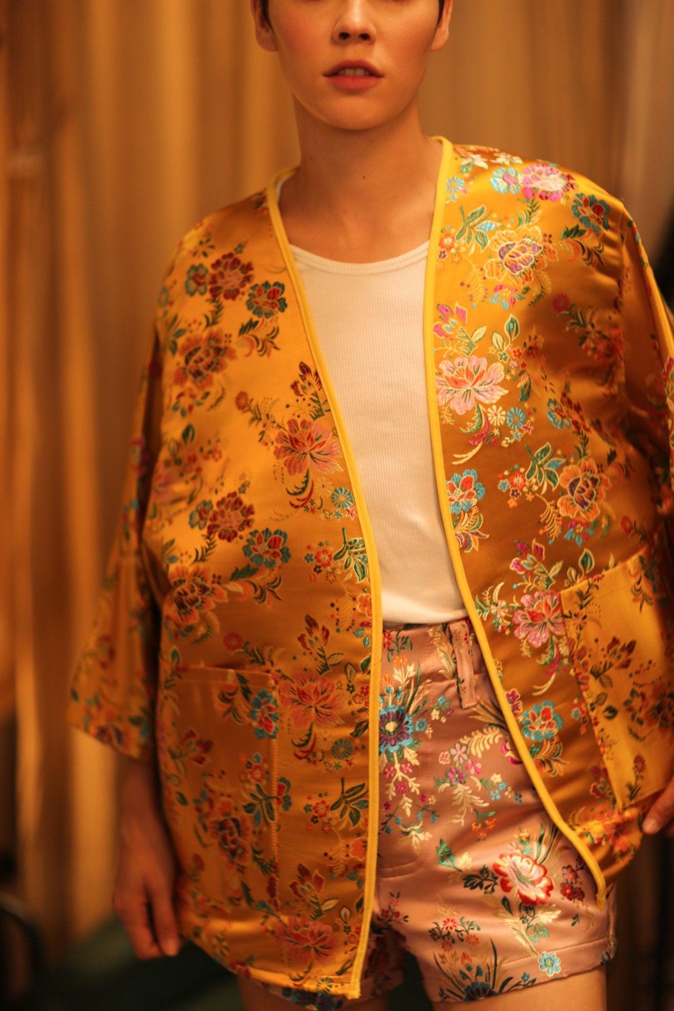 CHINESE SILK KIMONO YA LI - BANGKOK TAILOR CLOTHING STORE - HANDMADE CLOTHING