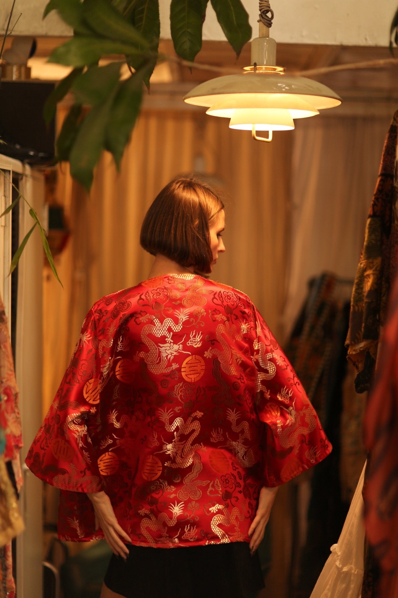 CHINESE TRAGON KIMONO JACKET LUCA - BANGKOK TAILOR CLOTHING STORE - HANDMADE CLOTHING