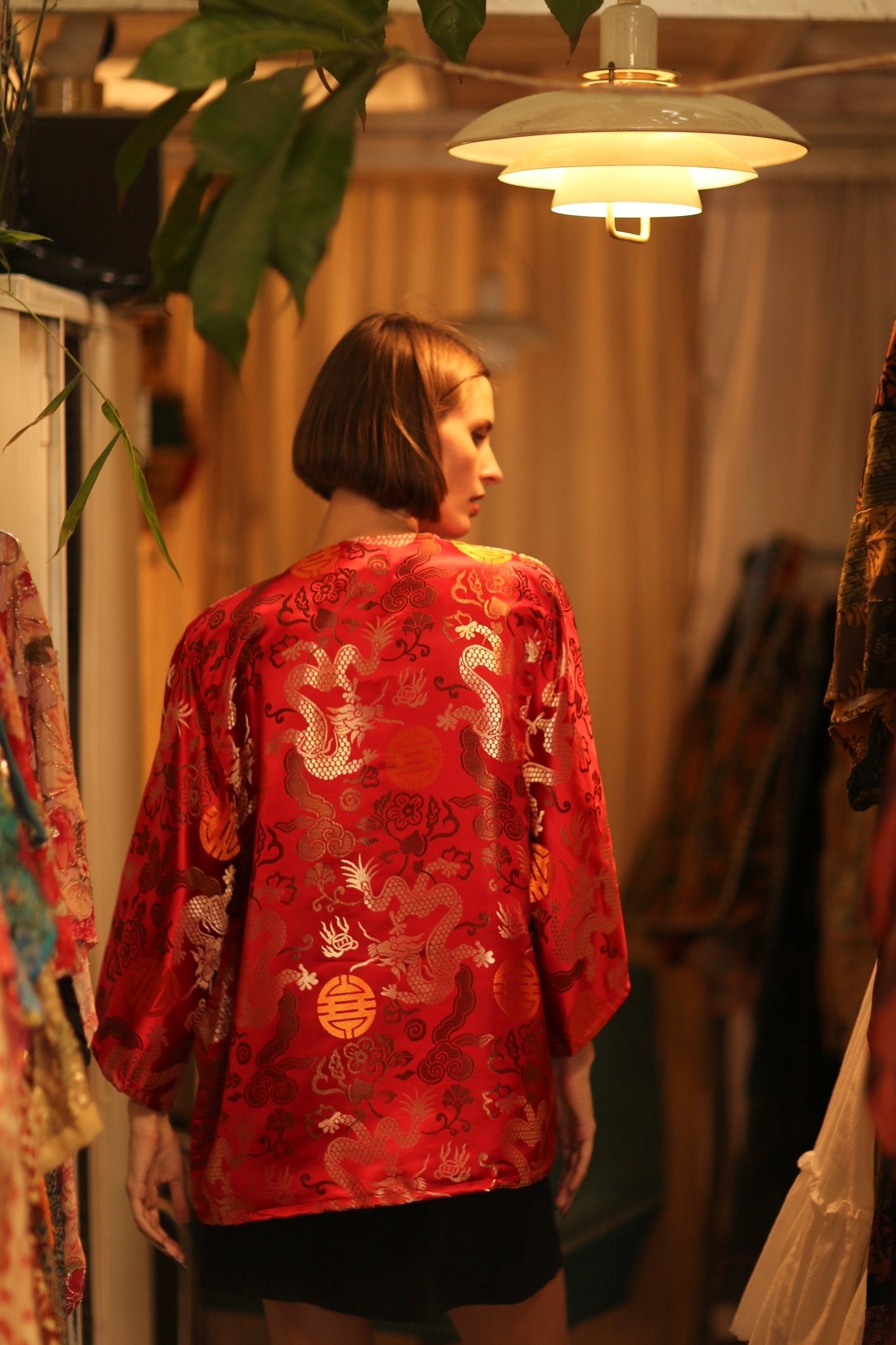 CHINESE TRAGON KIMONO JACKET LUCA - BANGKOK TAILOR CLOTHING STORE - HANDMADE CLOTHING