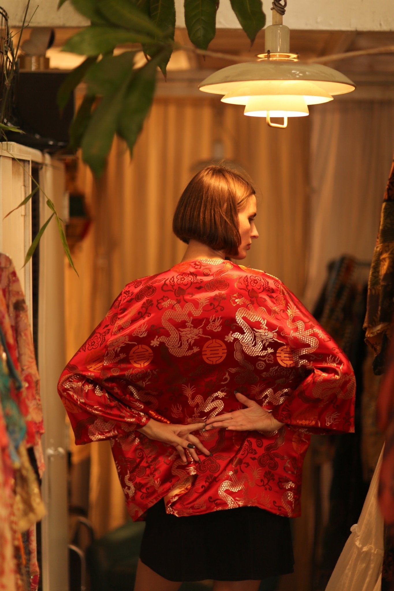 CHINESE TRAGON KIMONO JACKET LUCA - BANGKOK TAILOR CLOTHING STORE - HANDMADE CLOTHING